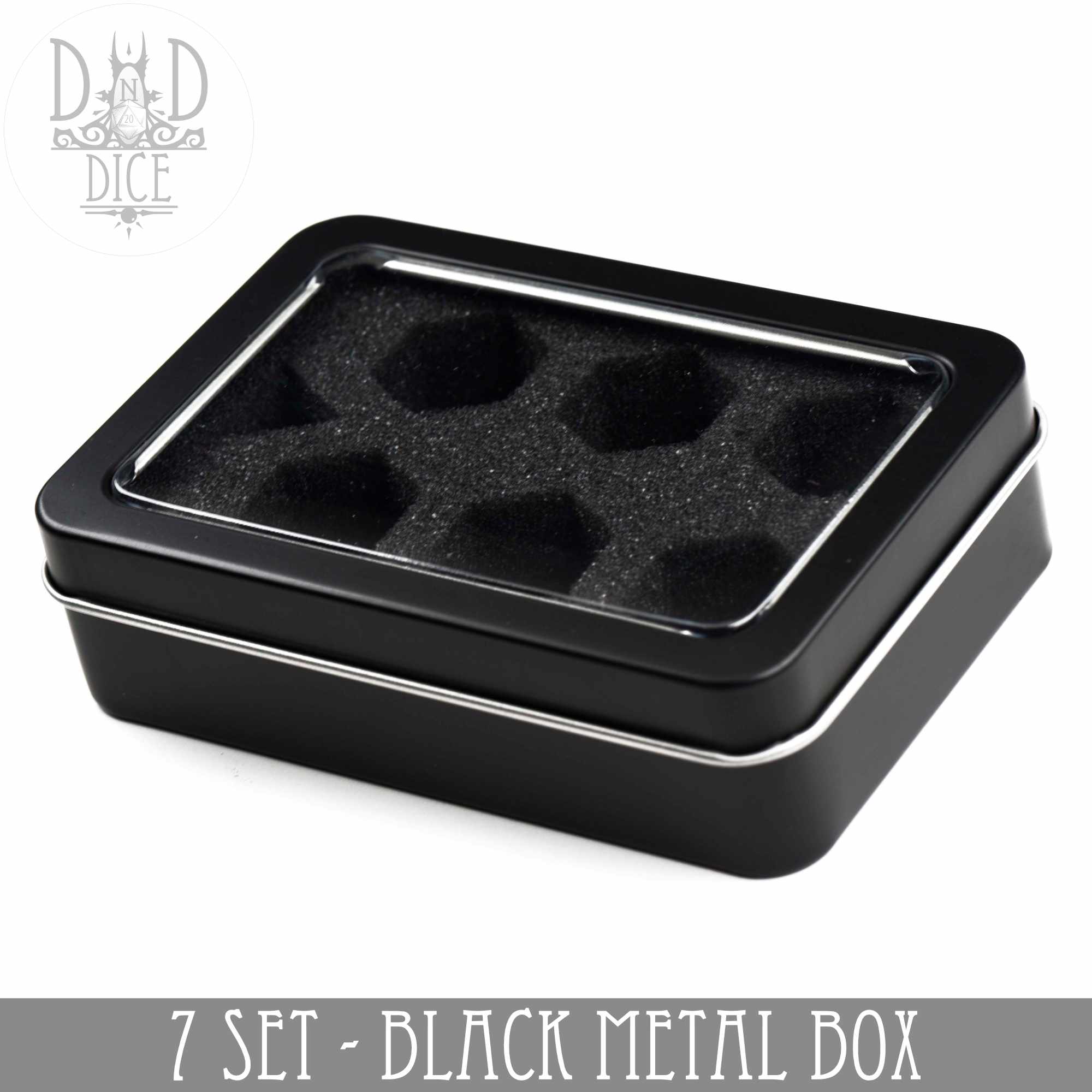 Metal Gift Box - 7 Dice Set - Bards & Cards