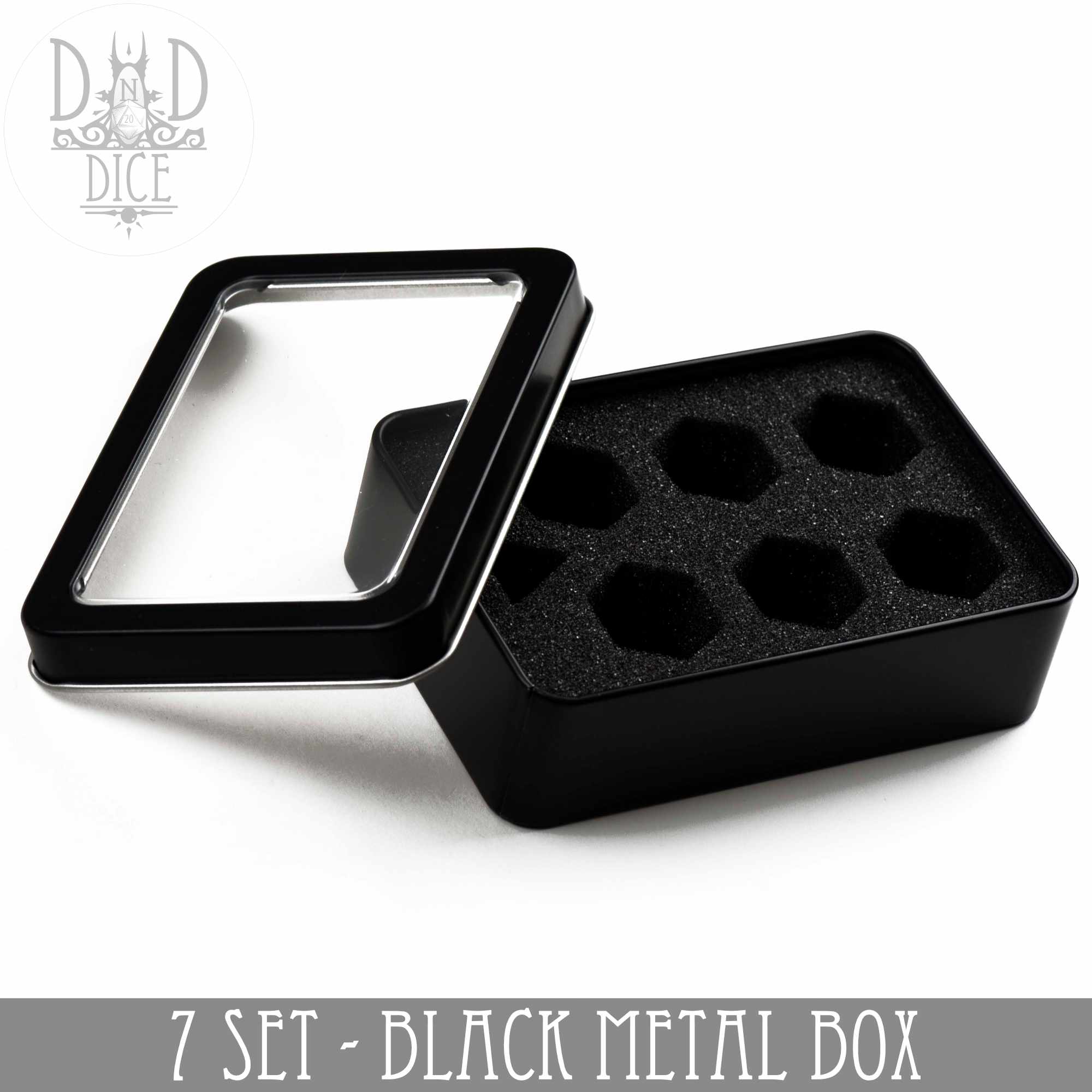 Metal Gift Box - 7 Dice Set - Bards & Cards