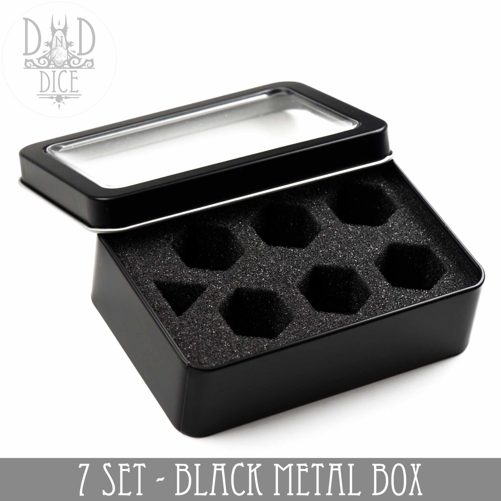 Metal Gift Box - 7 Dice Set - Bards & Cards