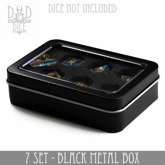 Metal Gift Box - 7 Dice Set - Bards & Cards