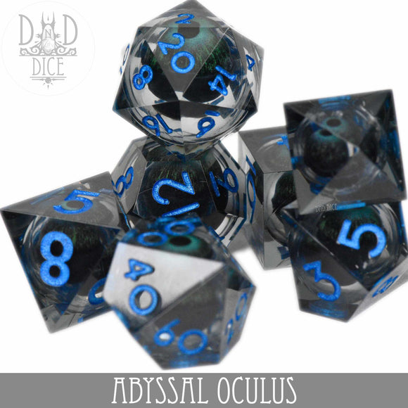 Abyssal Oculus Liquid Core Dice Set - Bards & Cards