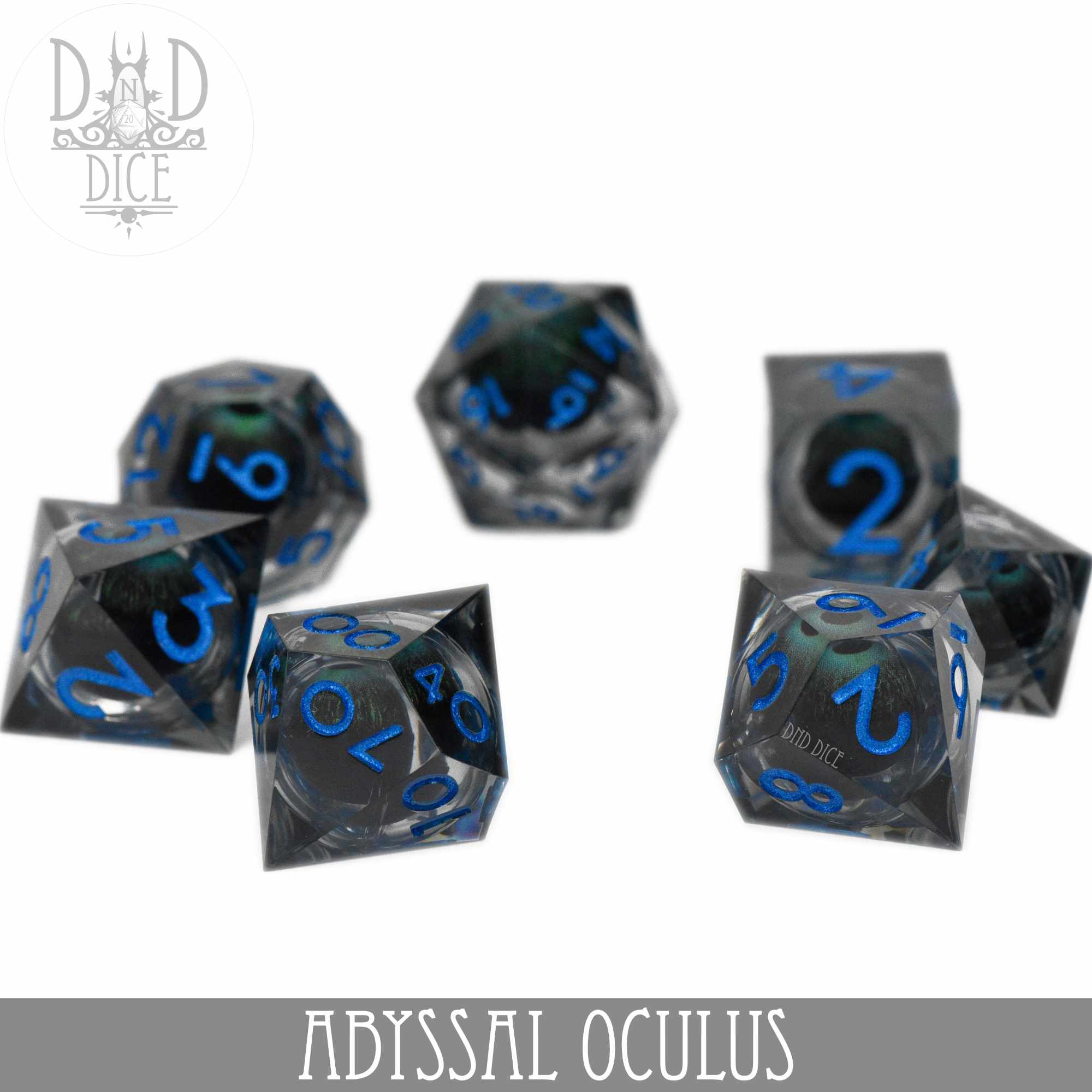 Abyssal Oculus Liquid Core Dice Set - Bards & Cards