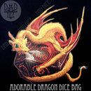 Adorable Dragon Dice Bag - Bards & Cards
