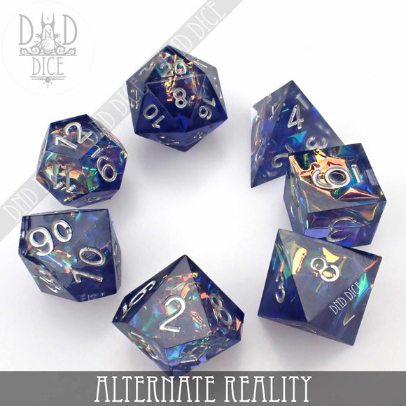 Alternate Reality Handmade Dice Set - Bards & Cards