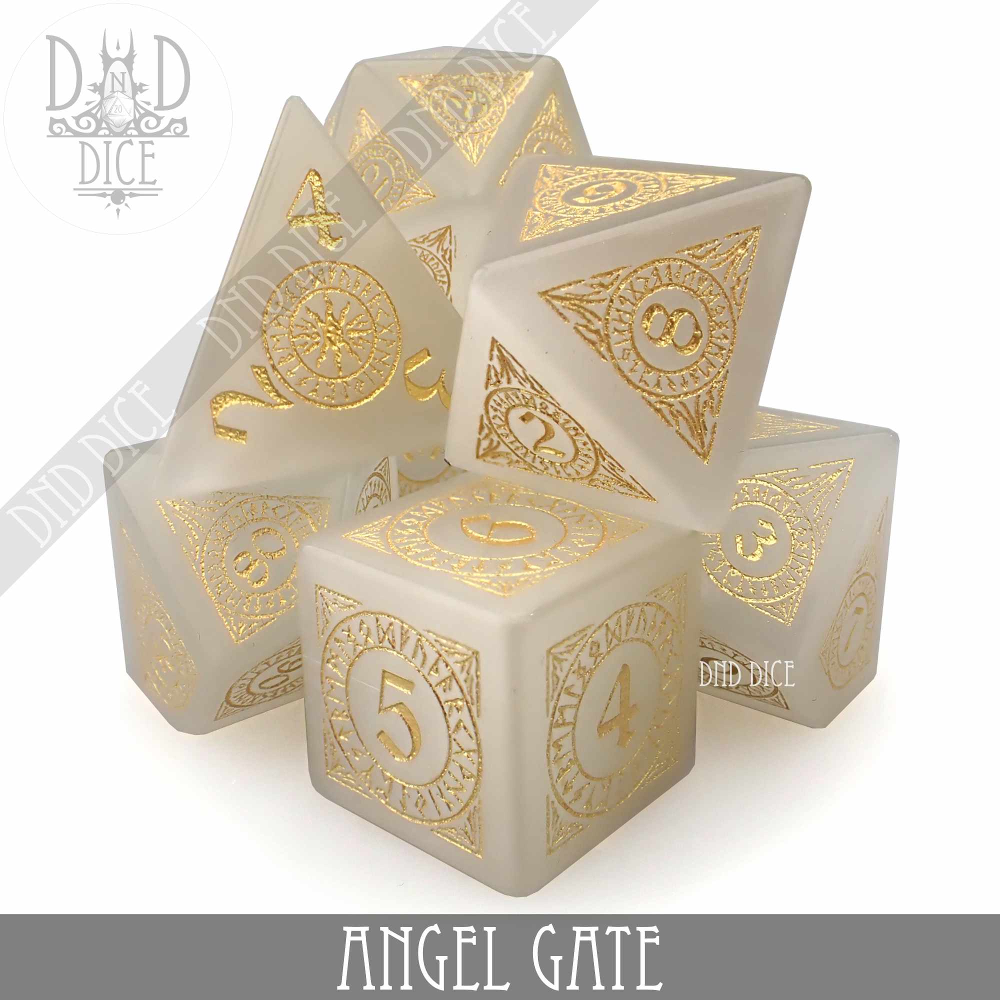 Angel Gate Cat's Eye Dice Set (Gift Box) - Bards & Cards