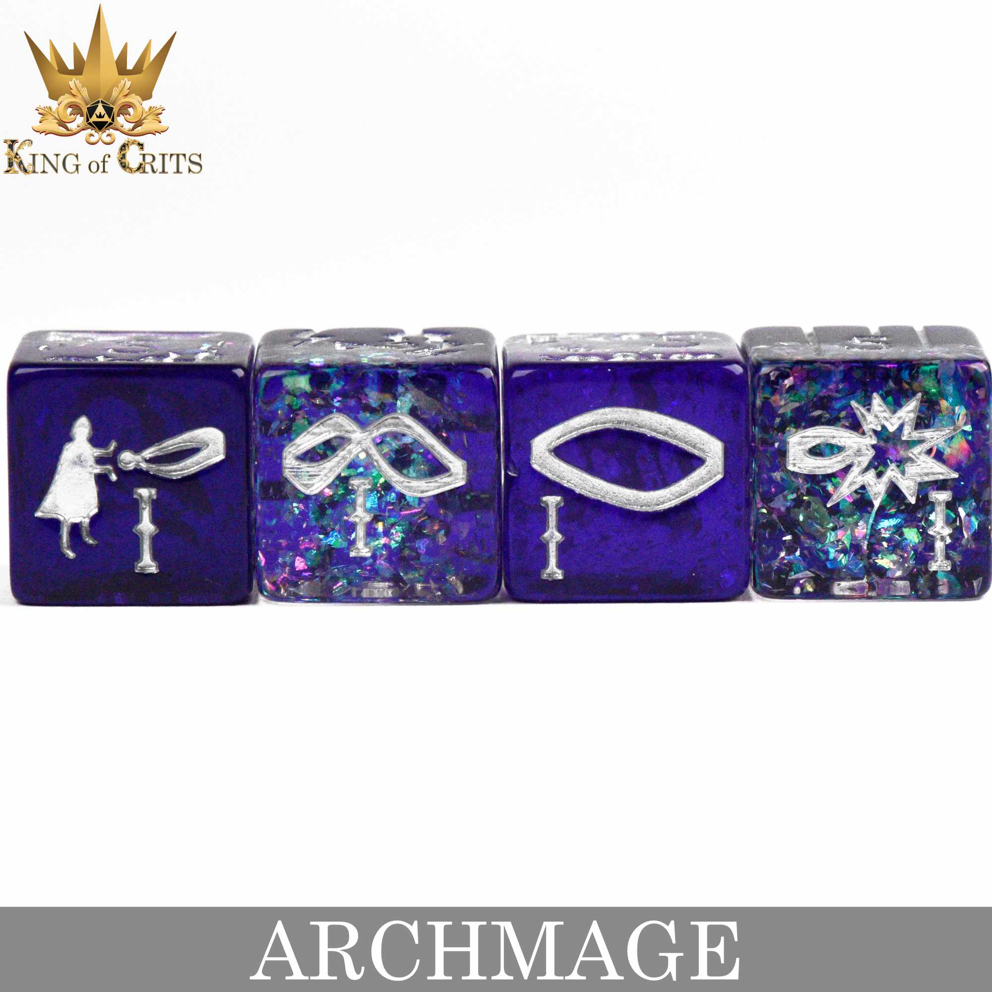 Archmage 11 Dice Set - Bards & Cards