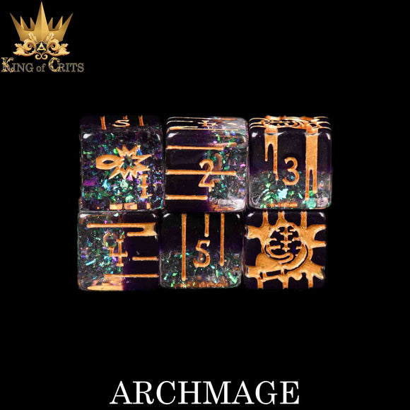 Archmage 11 Dice Set - Bards & Cards