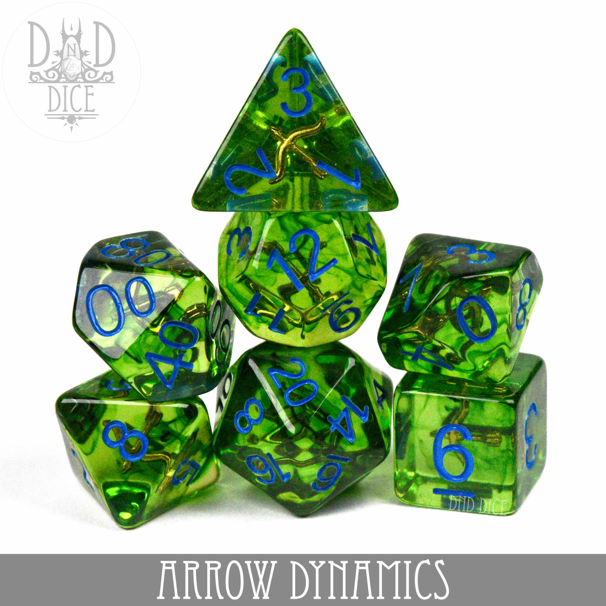 Arrow Dynamics Dice Set - Bards & Cards