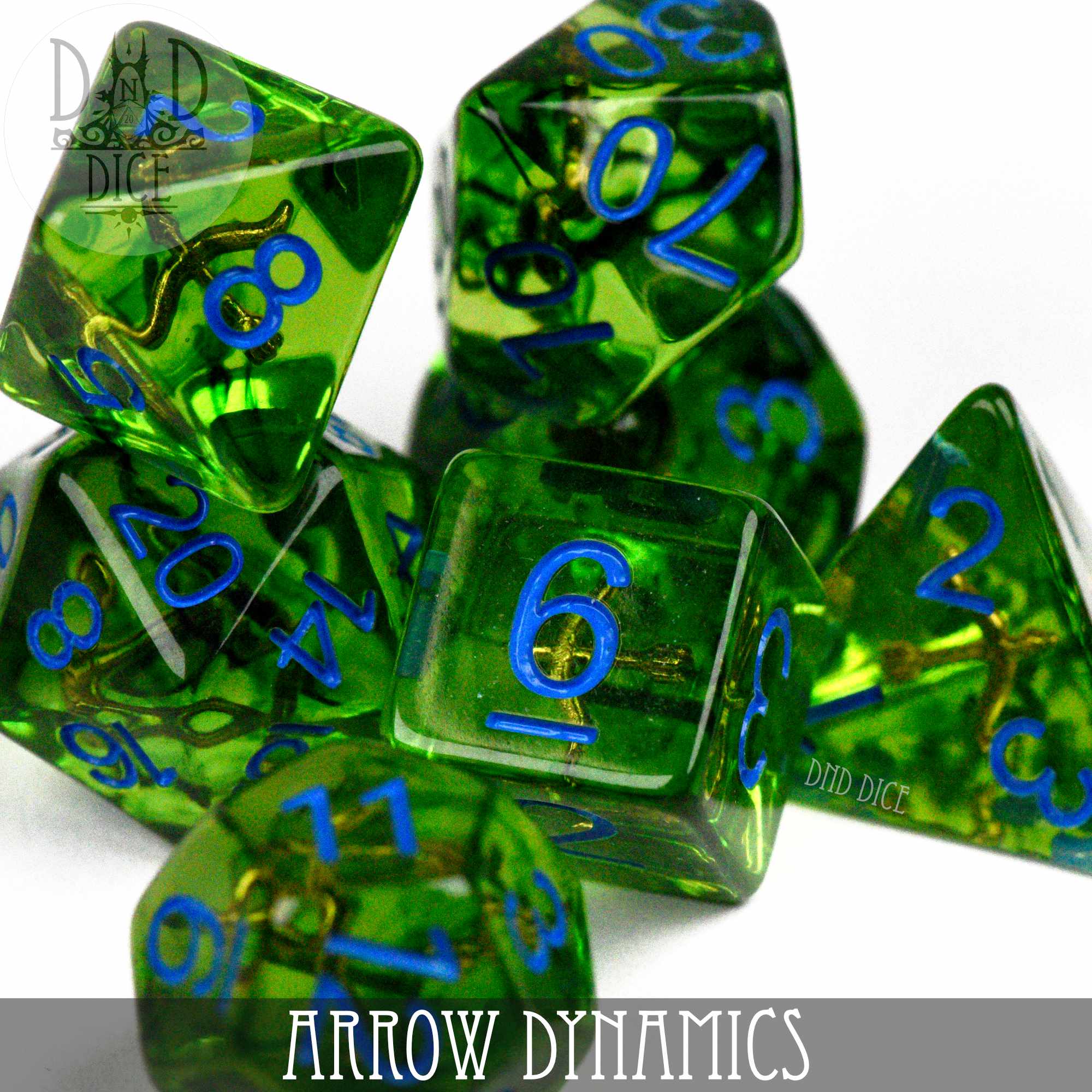 Arrow Dynamics Dice Set - Bards & Cards