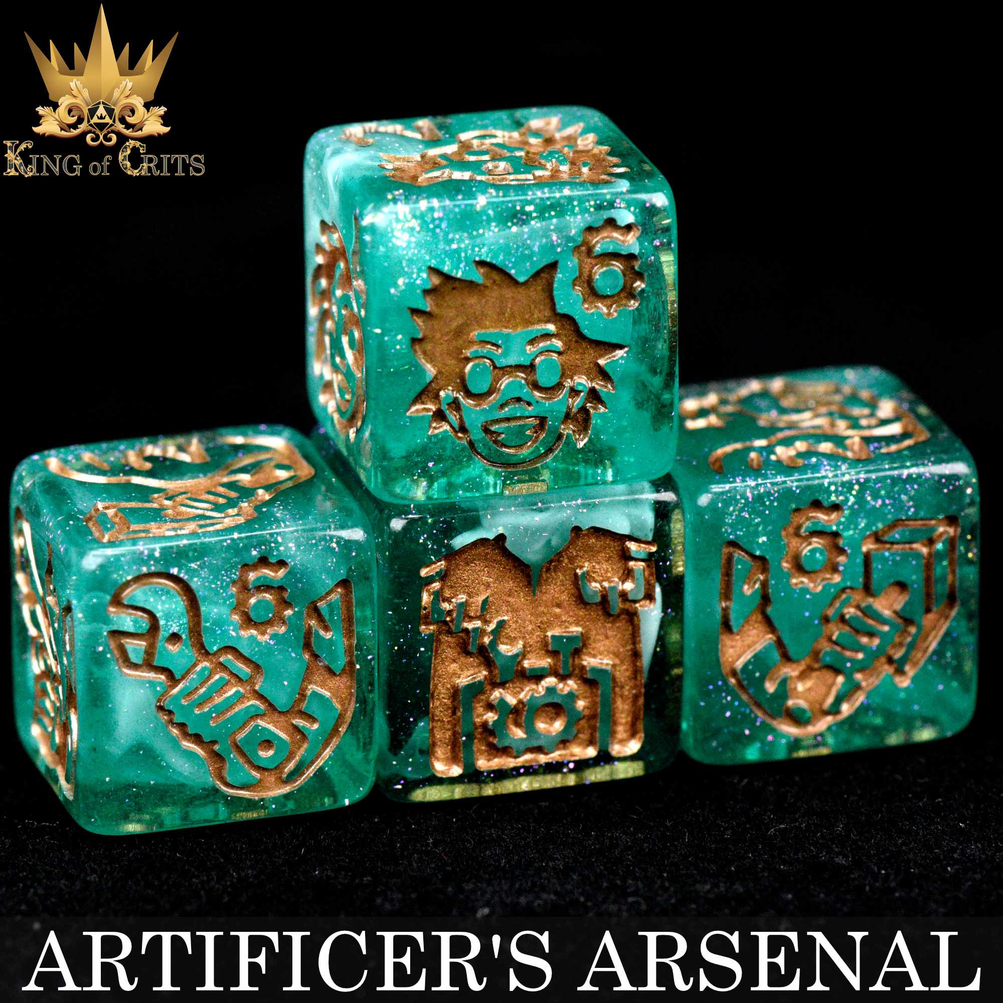 Artificer's Arsenal 11 Dice Set - Bards & Cards