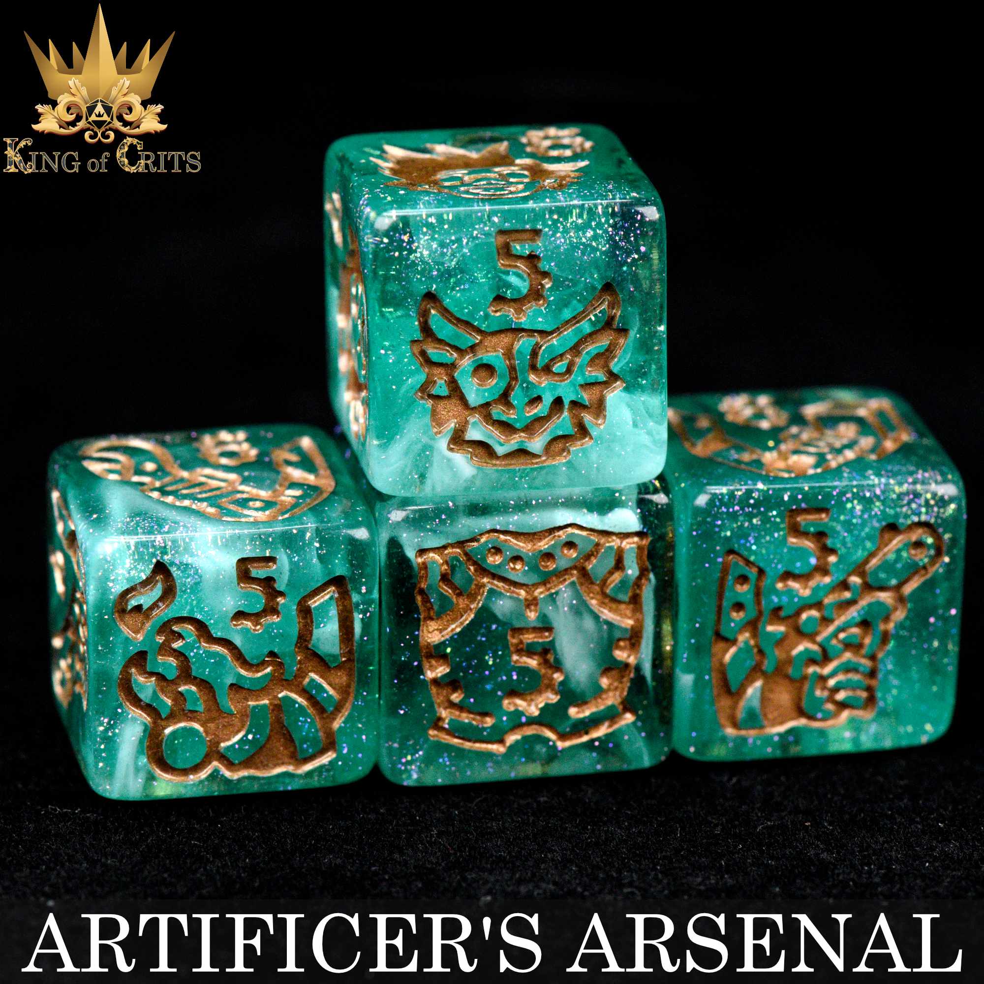 Artificer's Arsenal 11 Dice Set - Bards & Cards