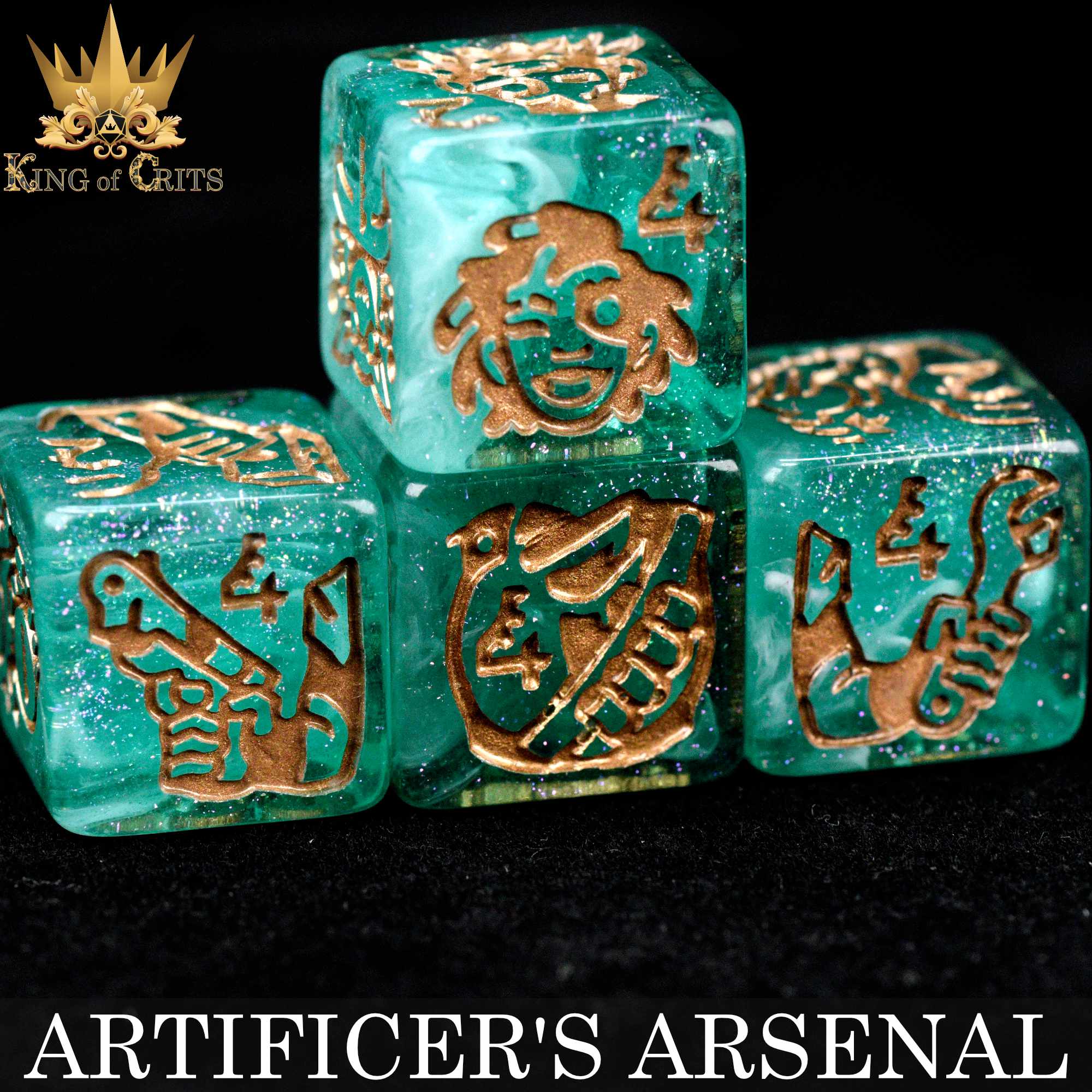 Artificer's Arsenal 11 Dice Set - Bards & Cards