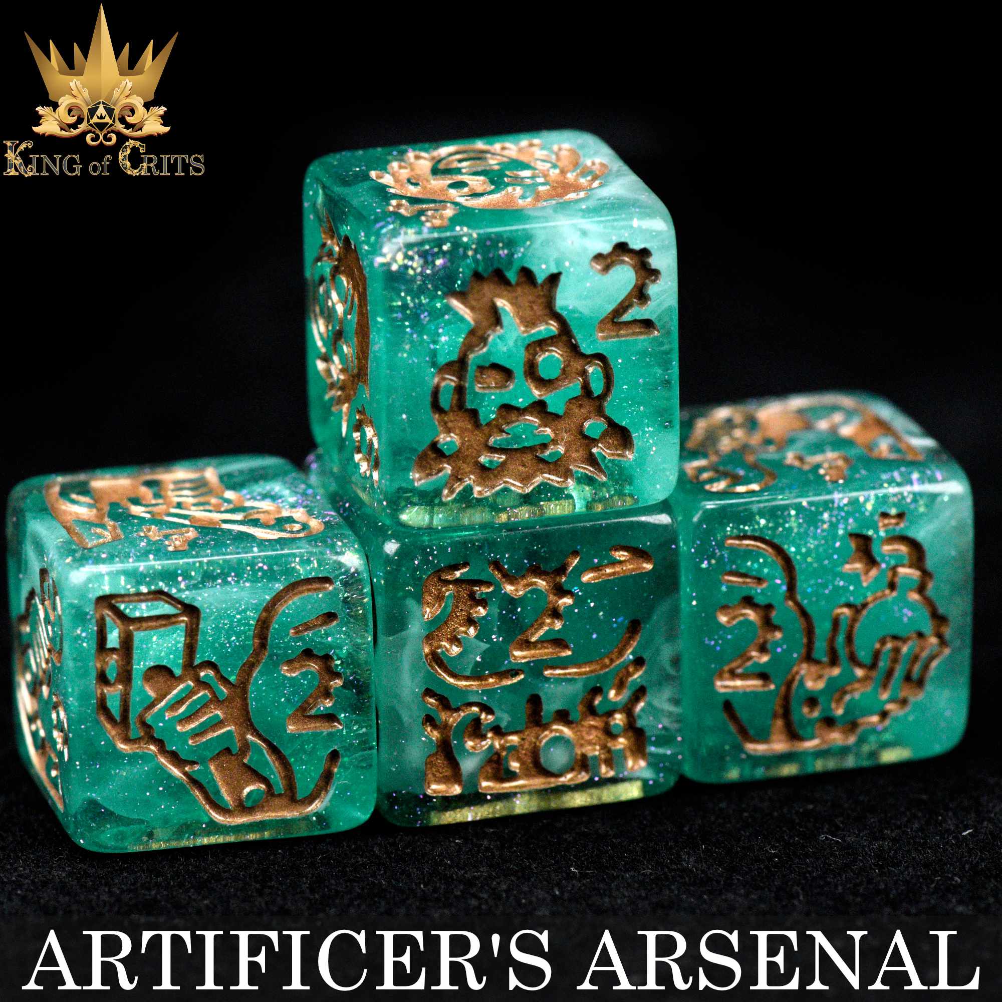 Artificer's Arsenal 11 Dice Set - Bards & Cards