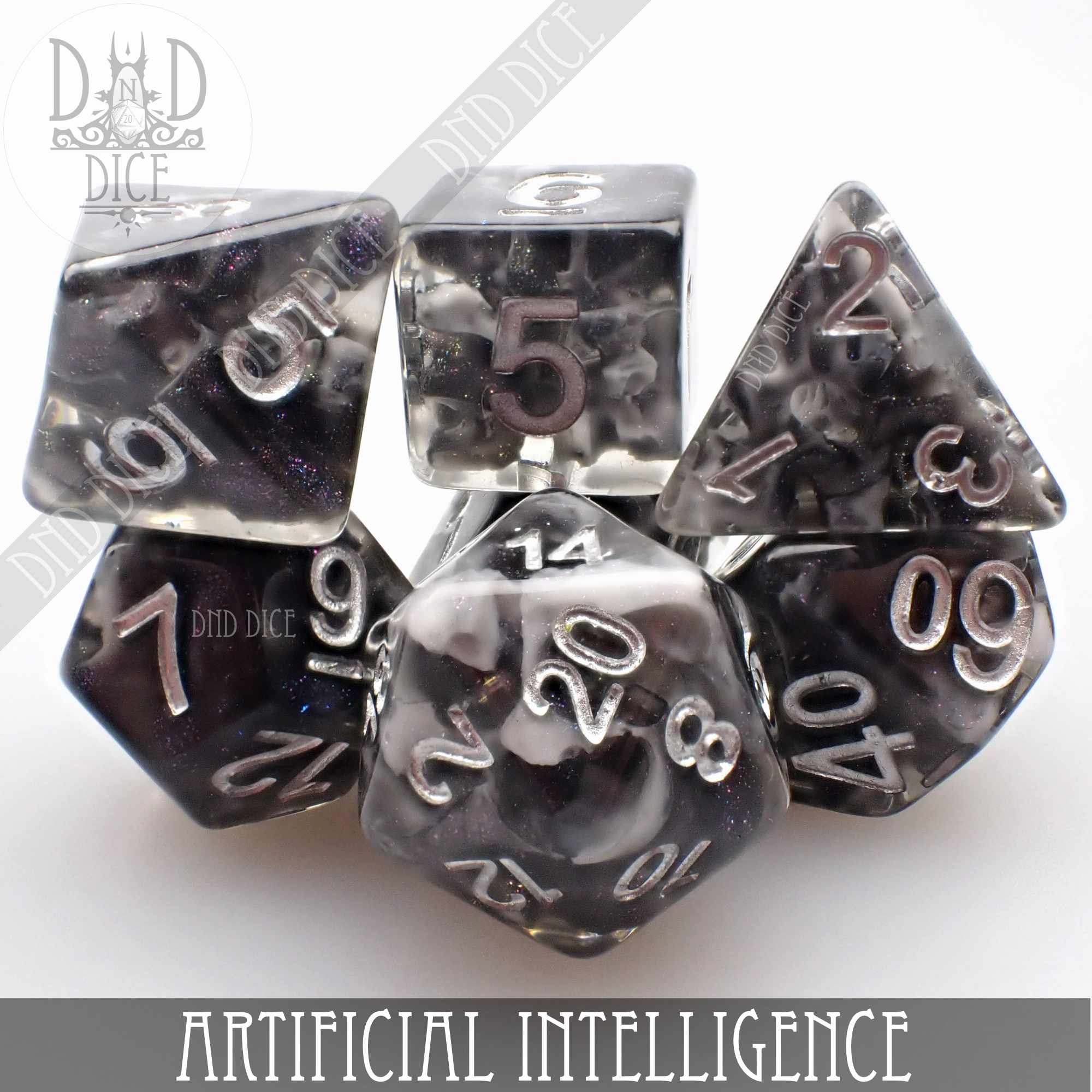 Artificial Intelligence Dice Set - Bards & Cards