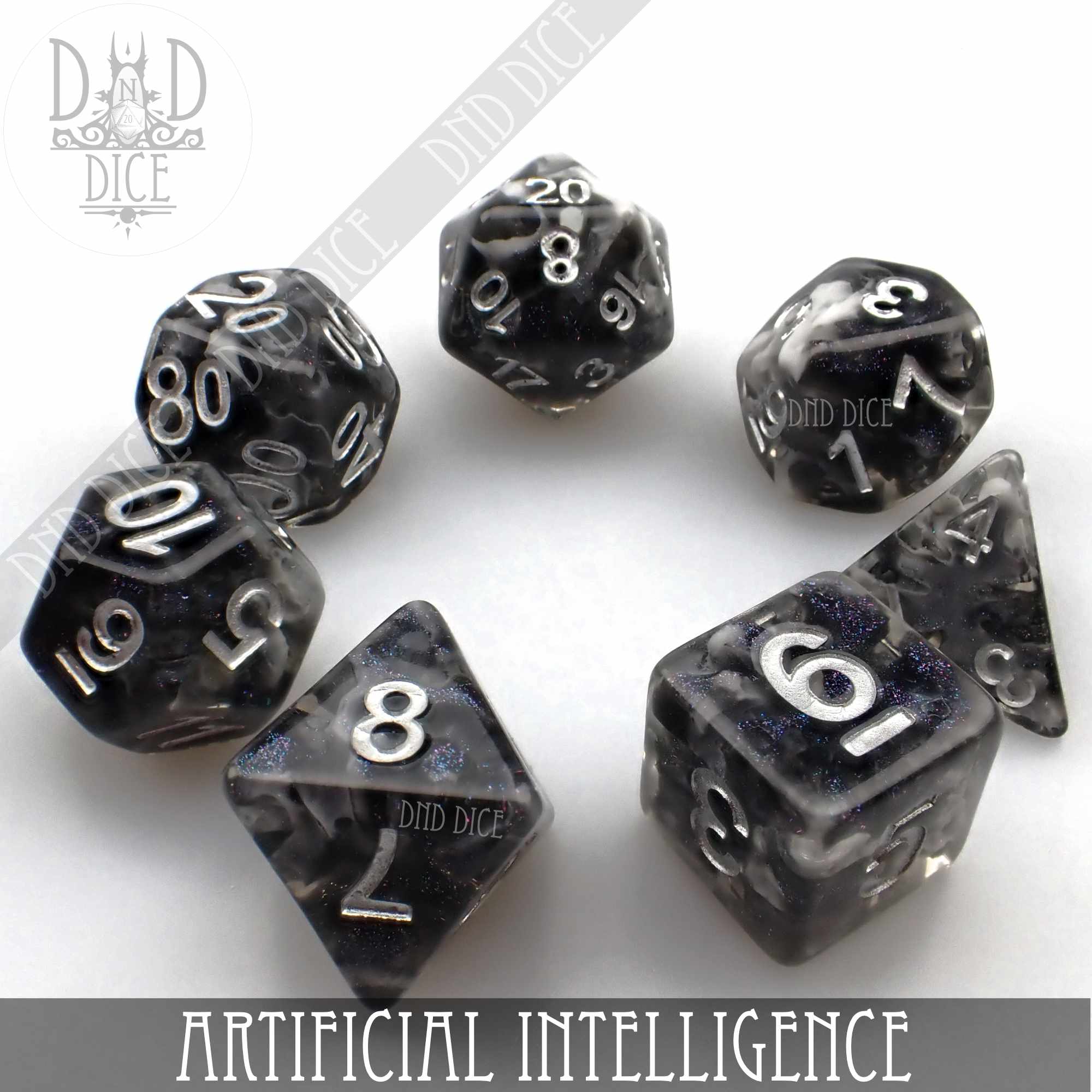 Artificial Intelligence Dice Set - Bards & Cards