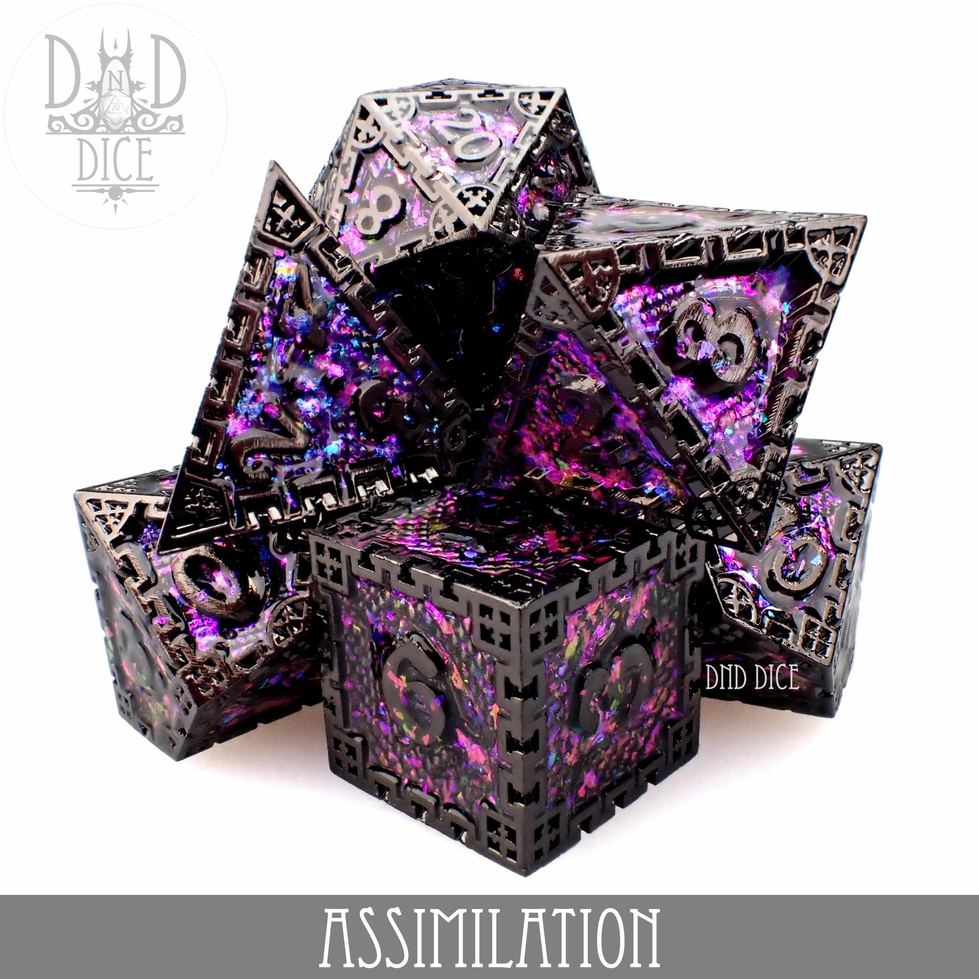 Assimilation Metal Dice Set - Bards & Cards