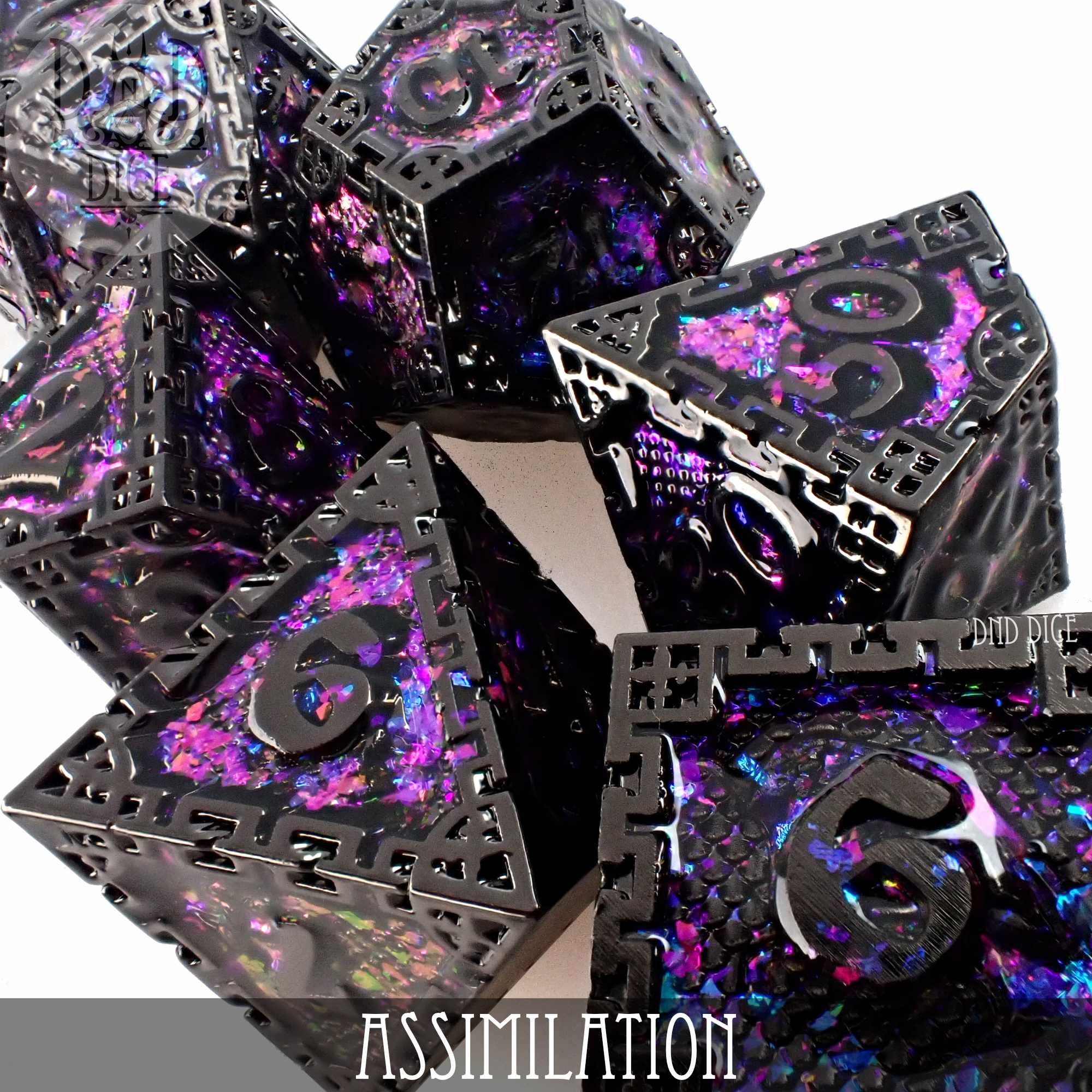 Assimilation Metal Dice Set - Bards & Cards