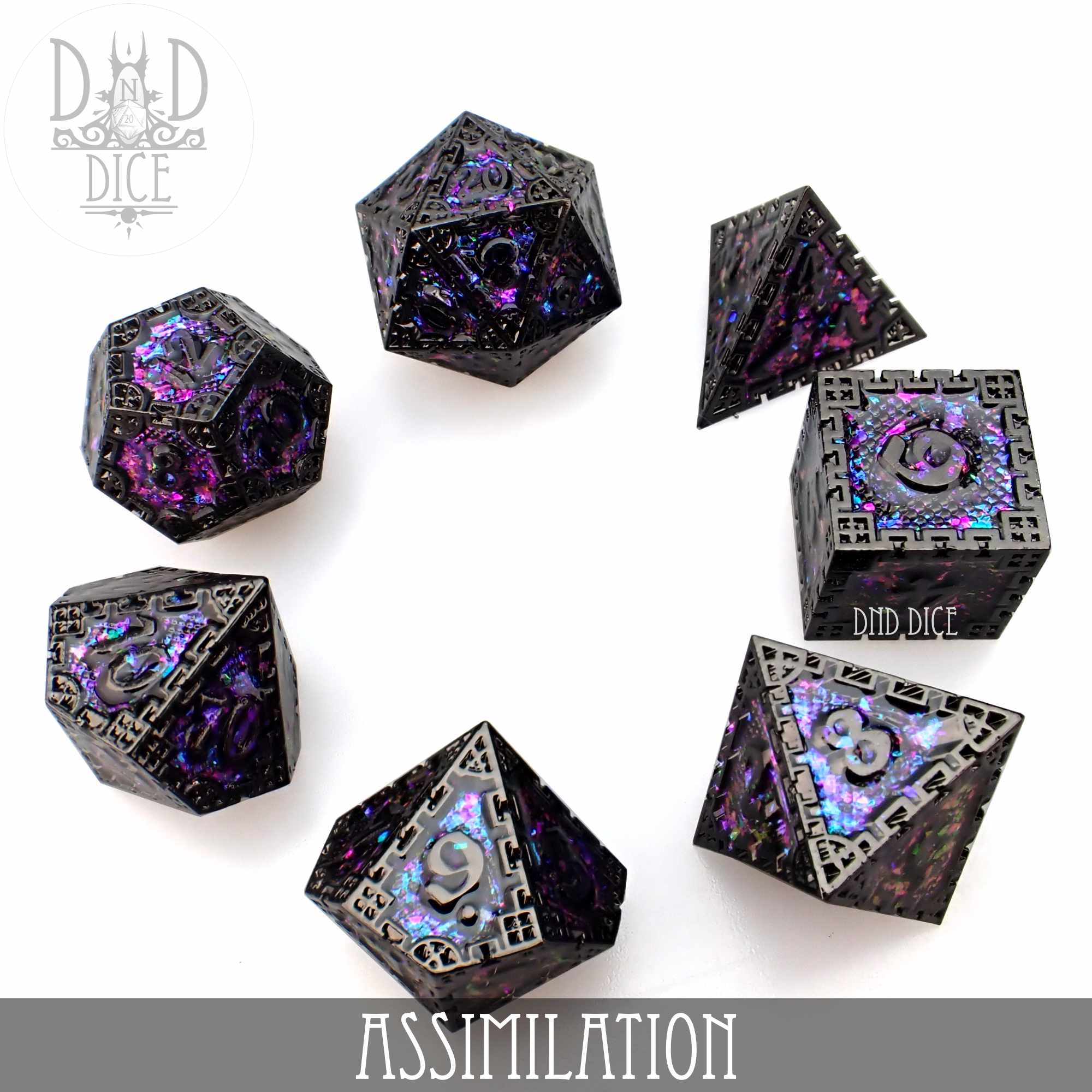 Assimilation Metal Dice Set - Bards & Cards