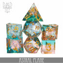 Astral Plane Handmade Dice Set - Bards & Cards