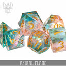 Astral Plane Handmade Dice Set - Bards & Cards