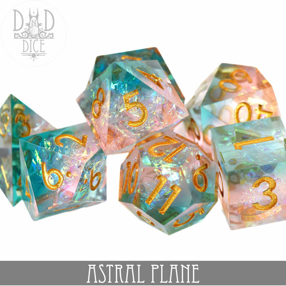 Astral Plane Handmade Dice Set - Bards & Cards