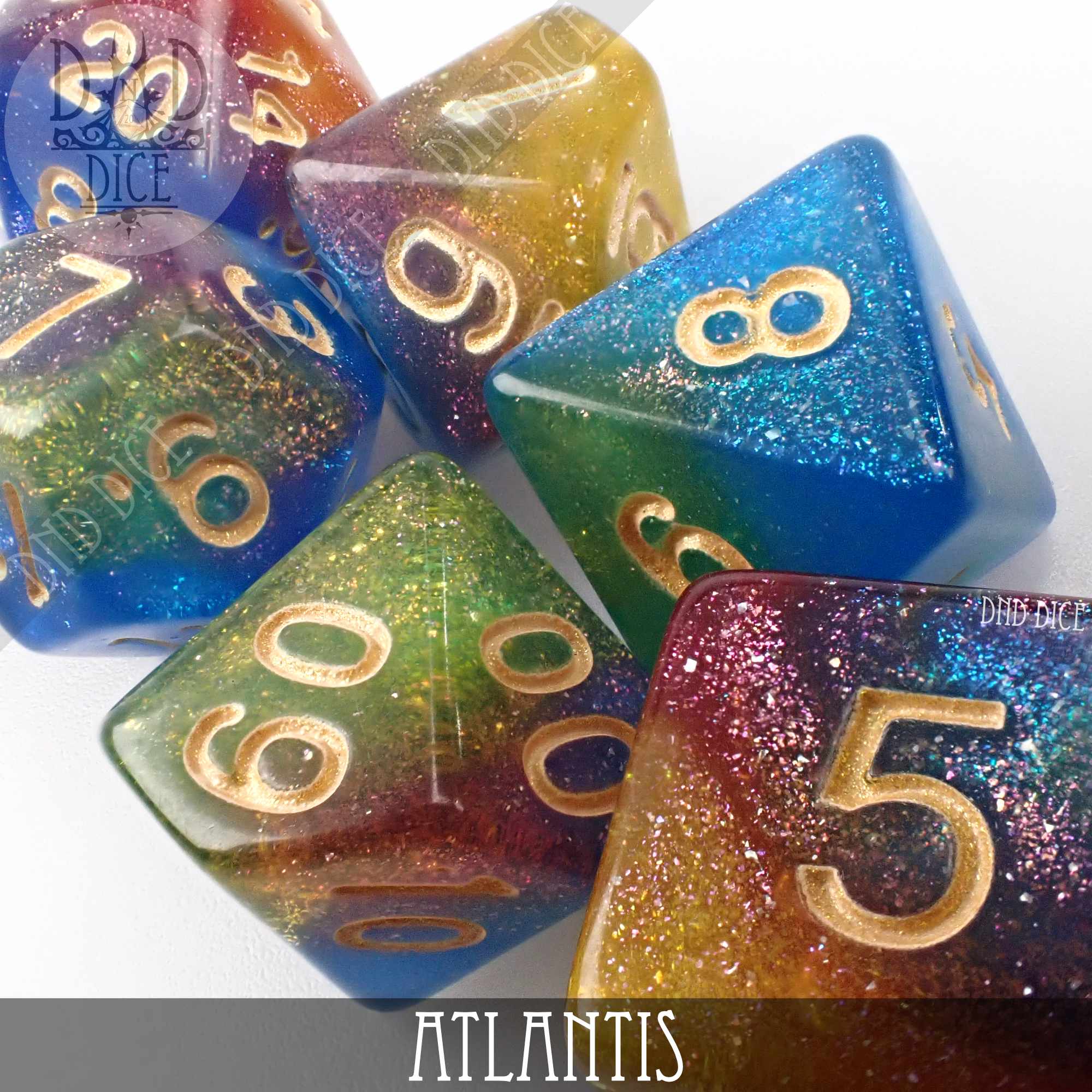 Atlantis Dice Set - Bards & Cards