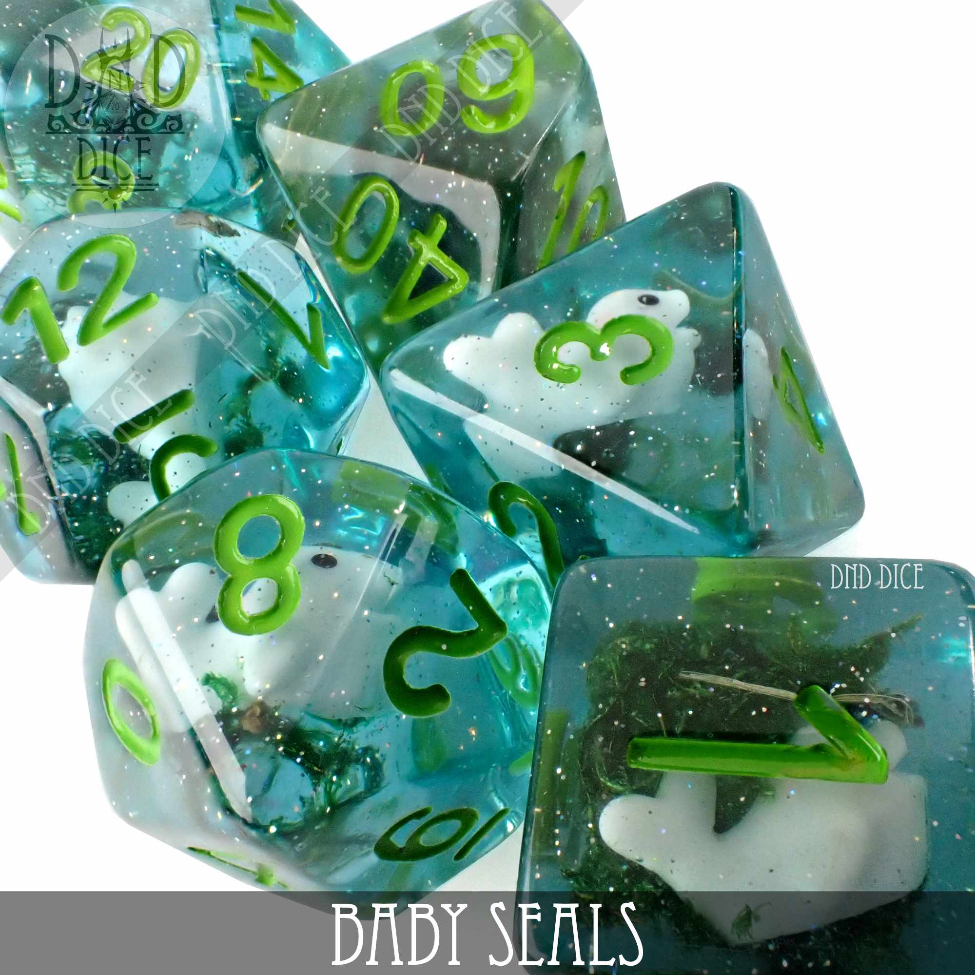 Baby Seals Dice Set - Bards & Cards