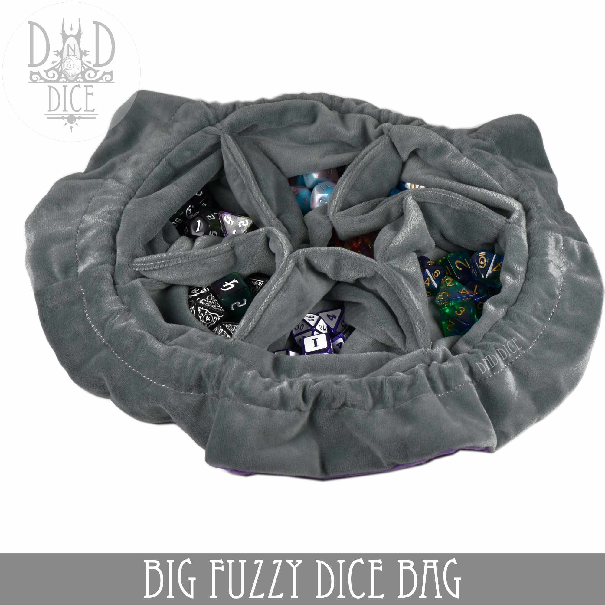 Big Fuzzy Dice Bag (7 Colors) - Bards & Cards