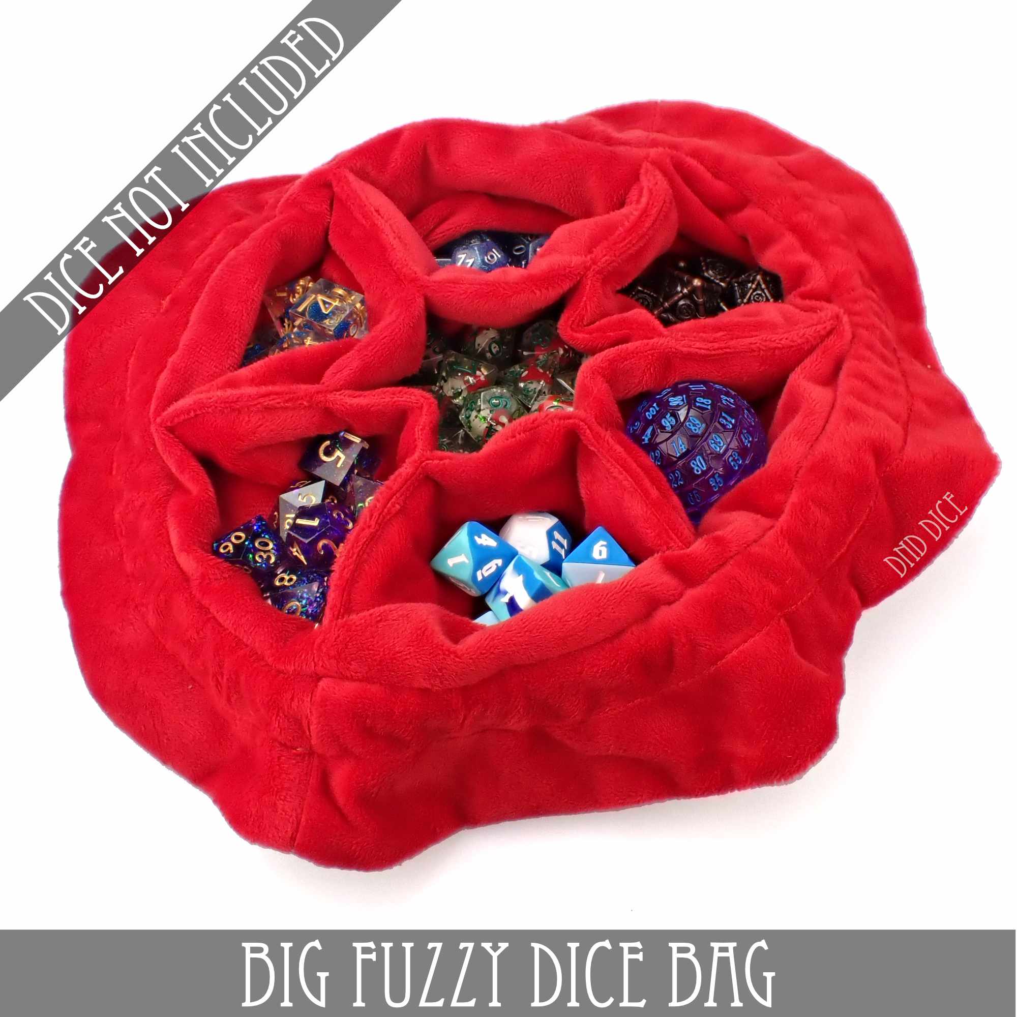 Big Fuzzy Dice Bag (7 Colors) - Bards & Cards