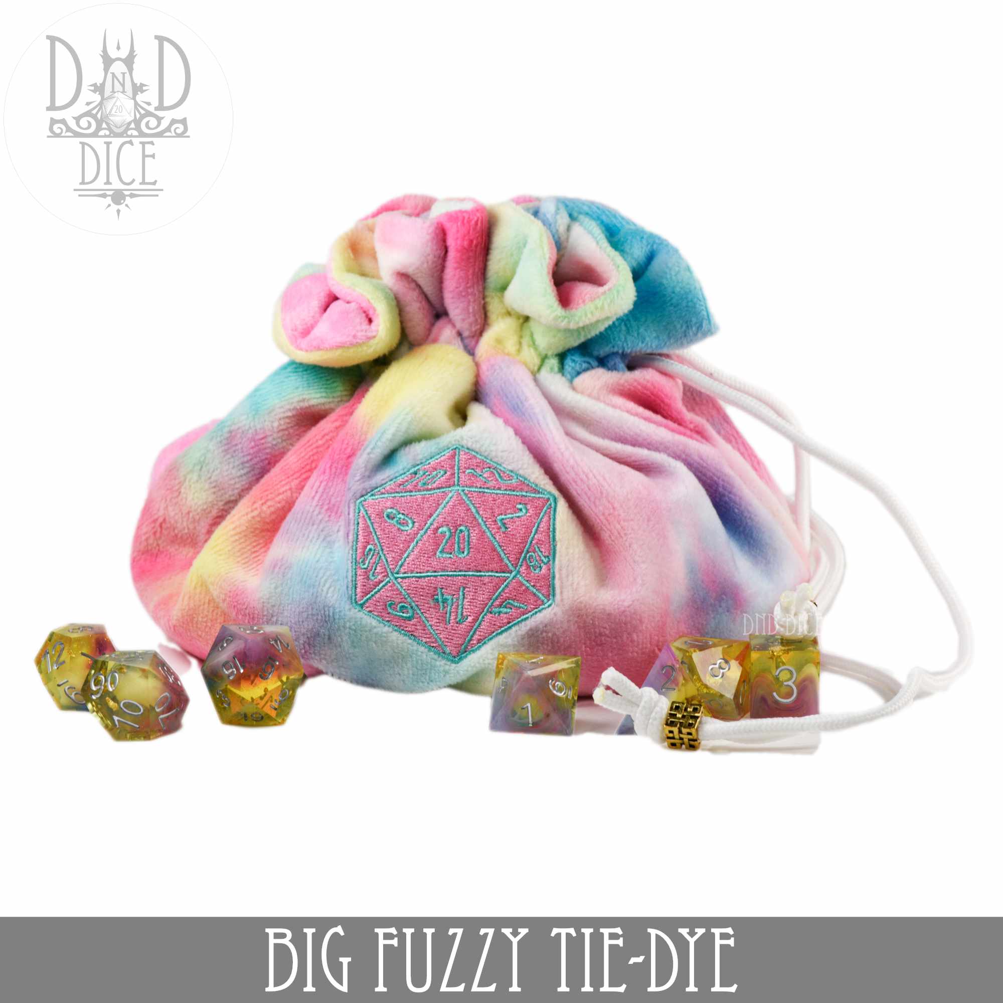 Big Fuzzy Dice Bag (7 Colors) - Bards & Cards