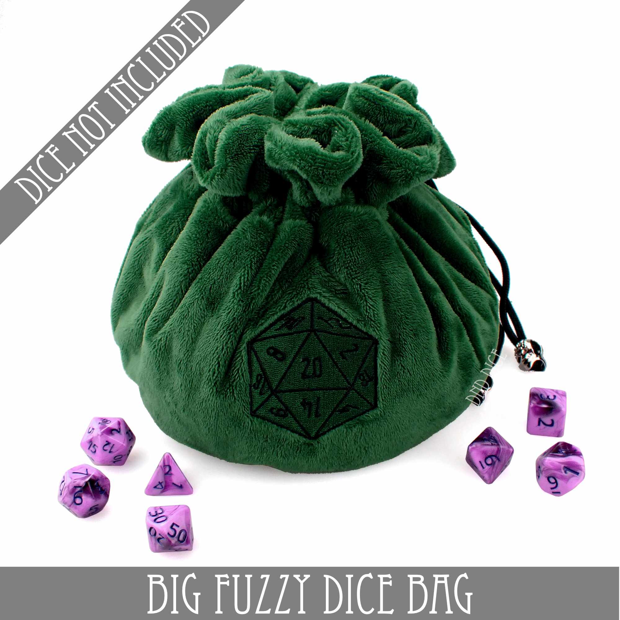 Big Fuzzy Dice Bag (7 Colors) - Bards & Cards