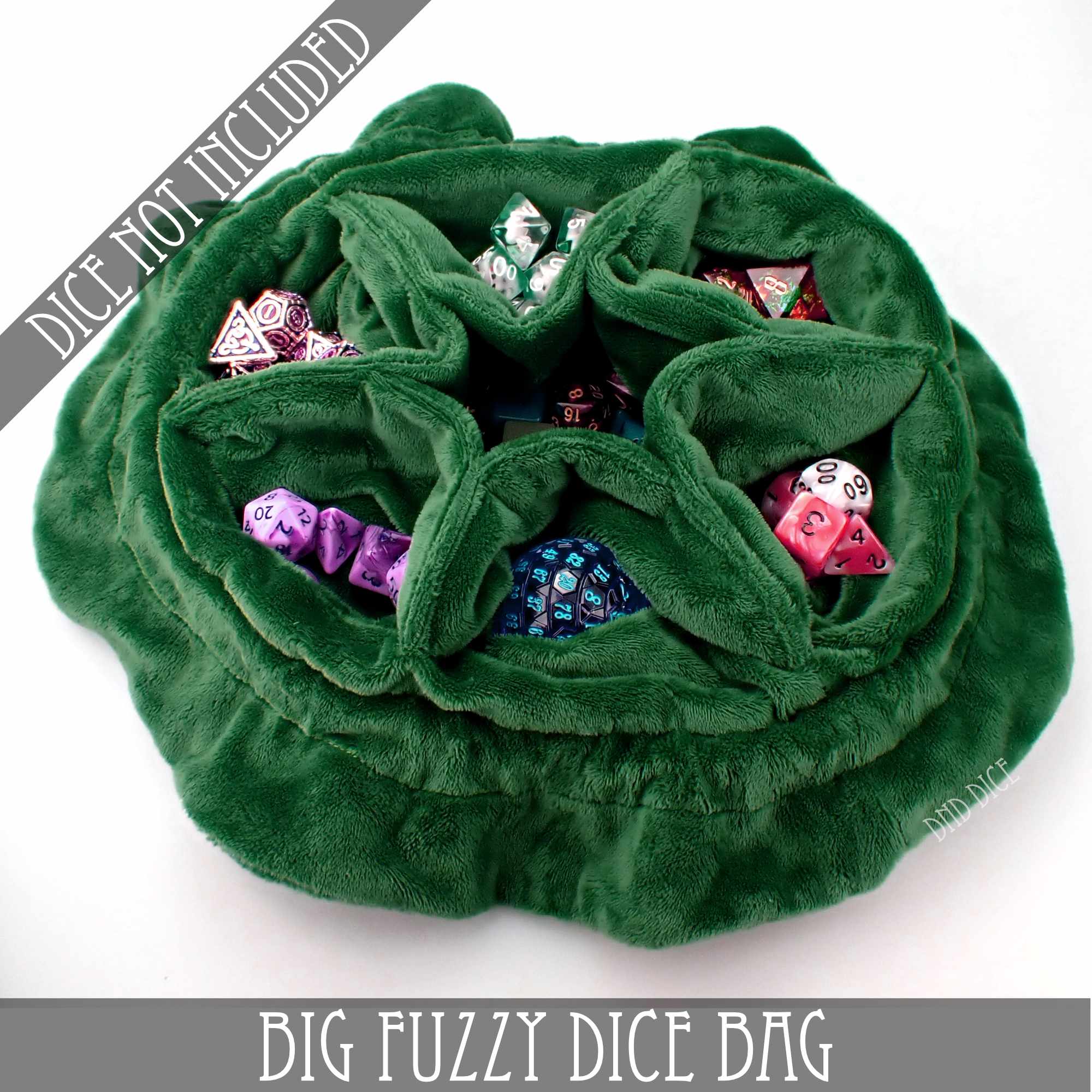 Big Fuzzy Dice Bag (7 Colors) - Bards & Cards