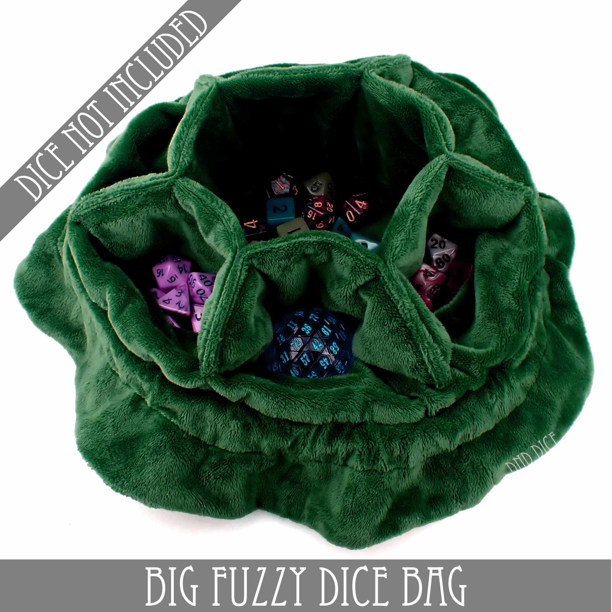 Big Fuzzy Dice Bag (7 Colors) - Bards & Cards