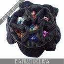 Big Fuzzy Dice Bag (7 Colors) - Bards & Cards