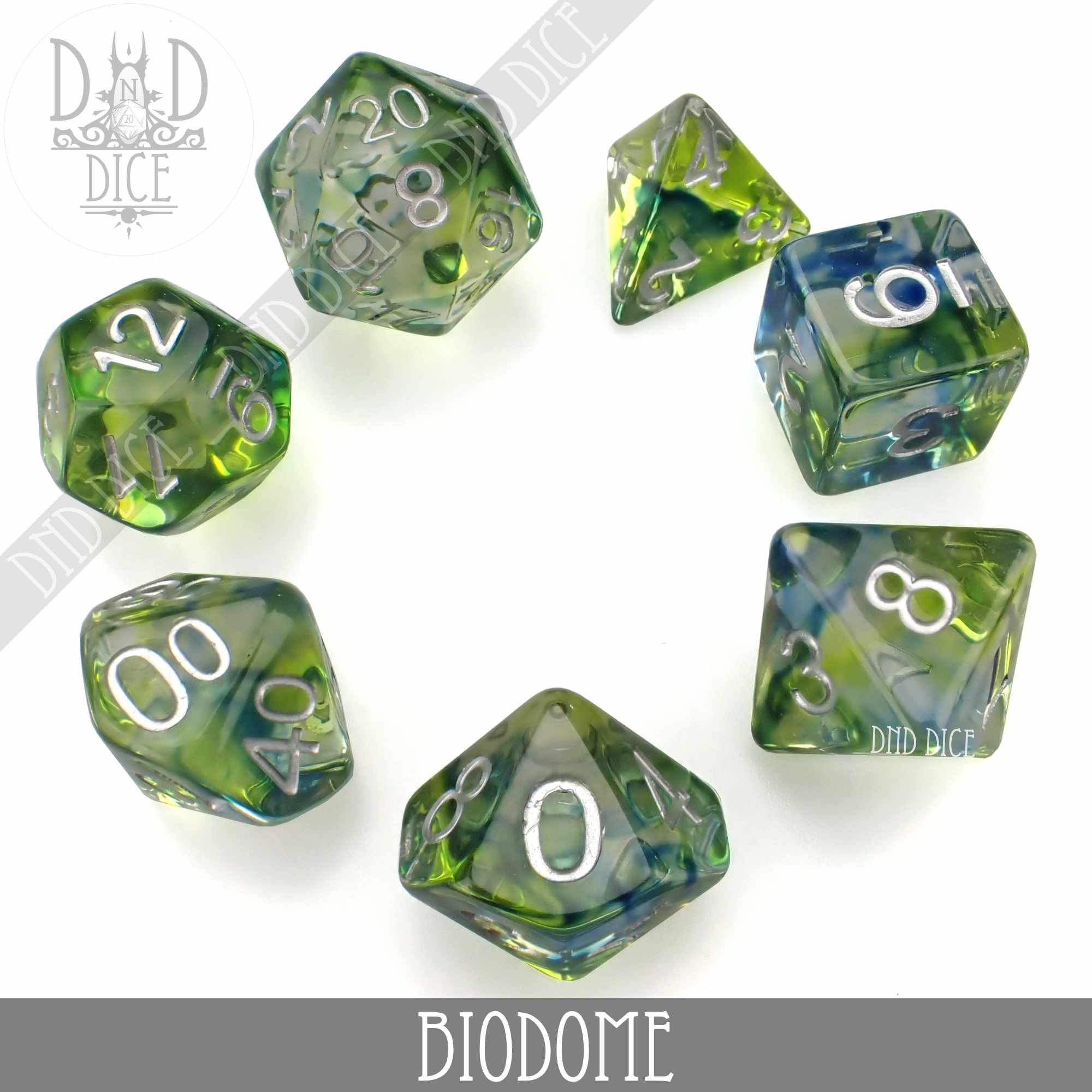 Biodome Dice Set - Bards & Cards