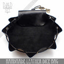 Italian Leather Dice Bag / Tray (Handmade) - Bards & Cards