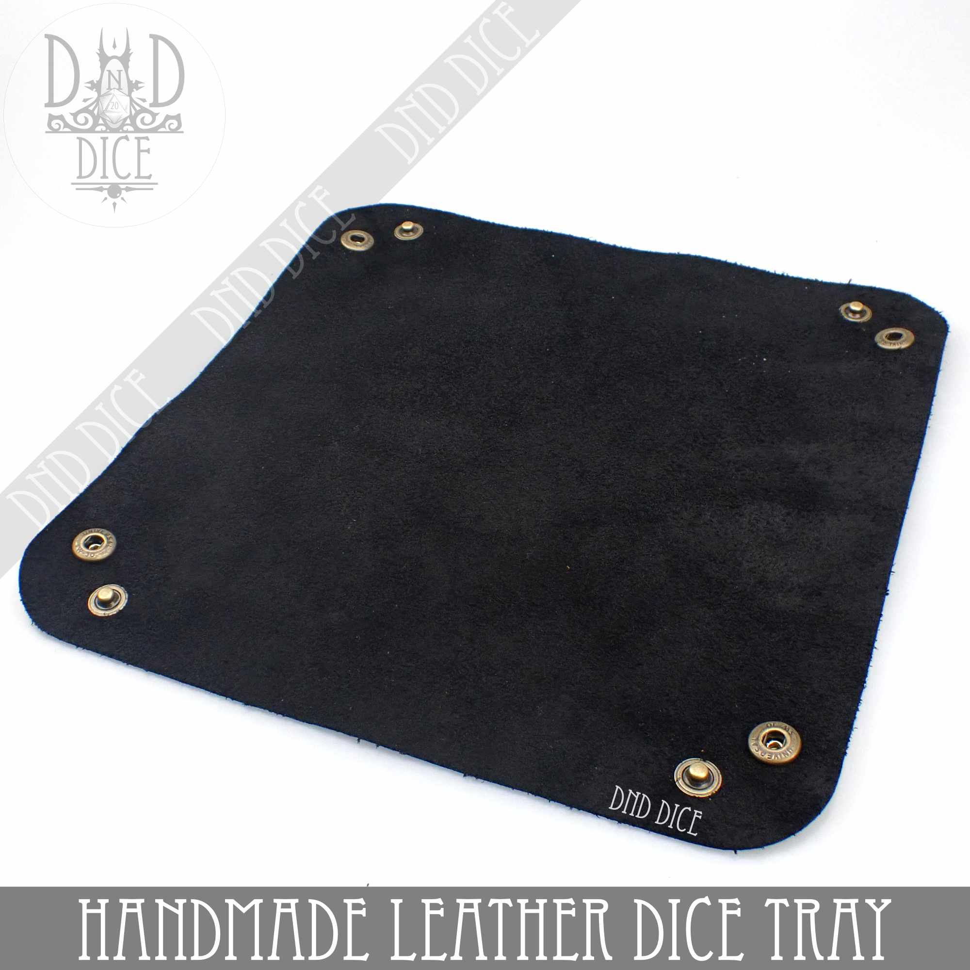 Italian Leather Dice Tray (Handmade) - Bards & Cards