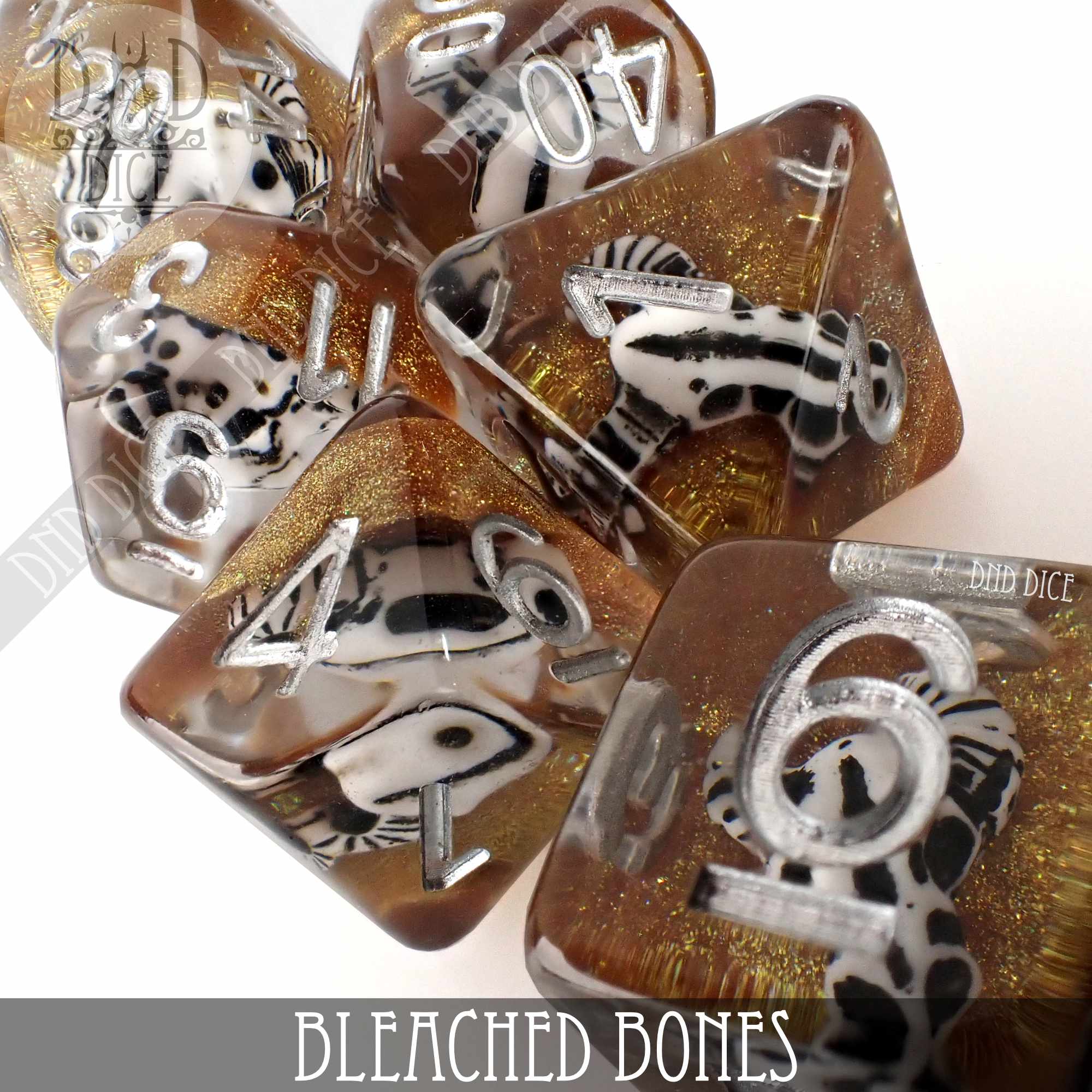 Bleached Bones Dice Set - Bards & Cards