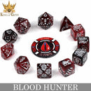Blood Hunter 11 Dice Set - Bards & Cards