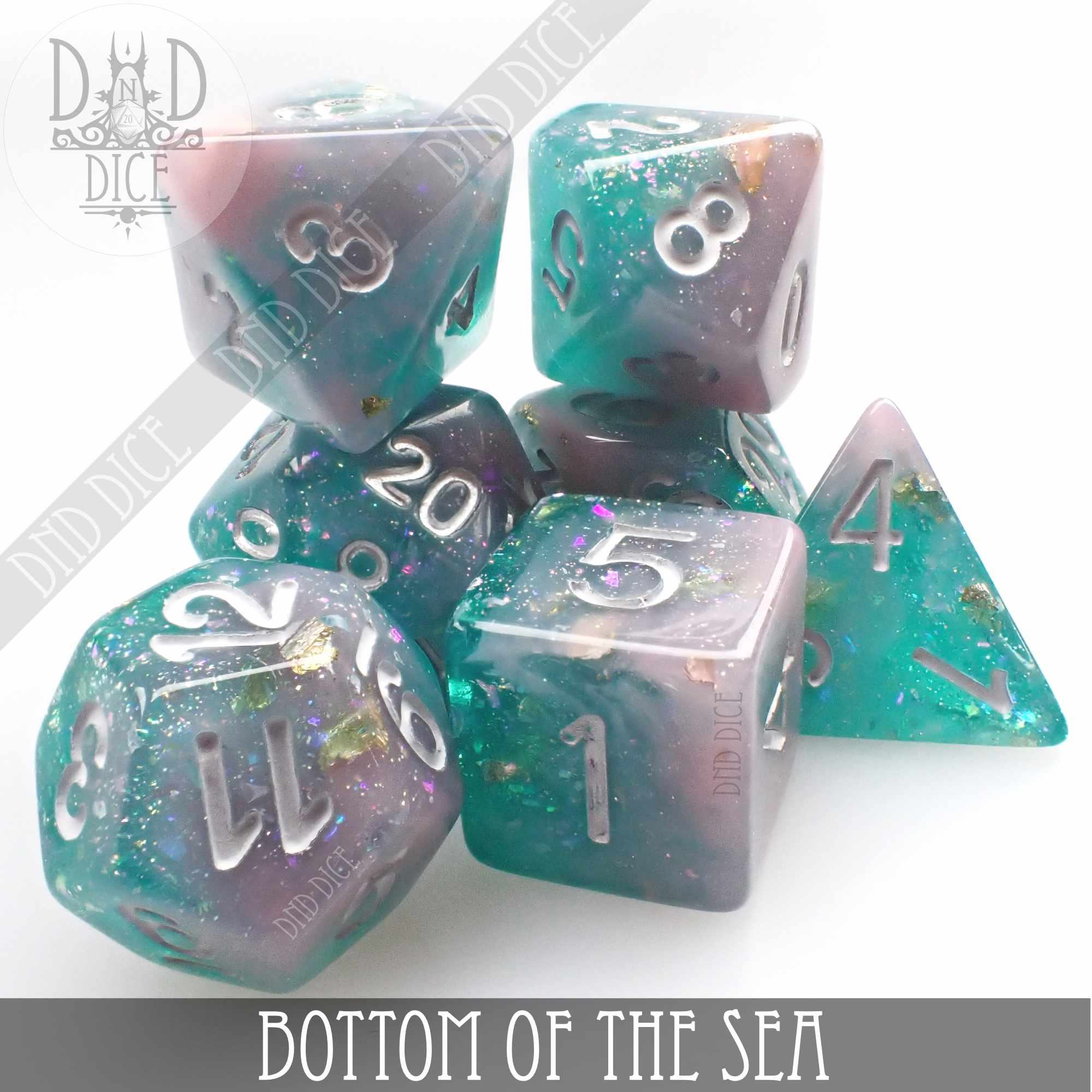 Bottom of the Sea Dice Set - Bards & Cards