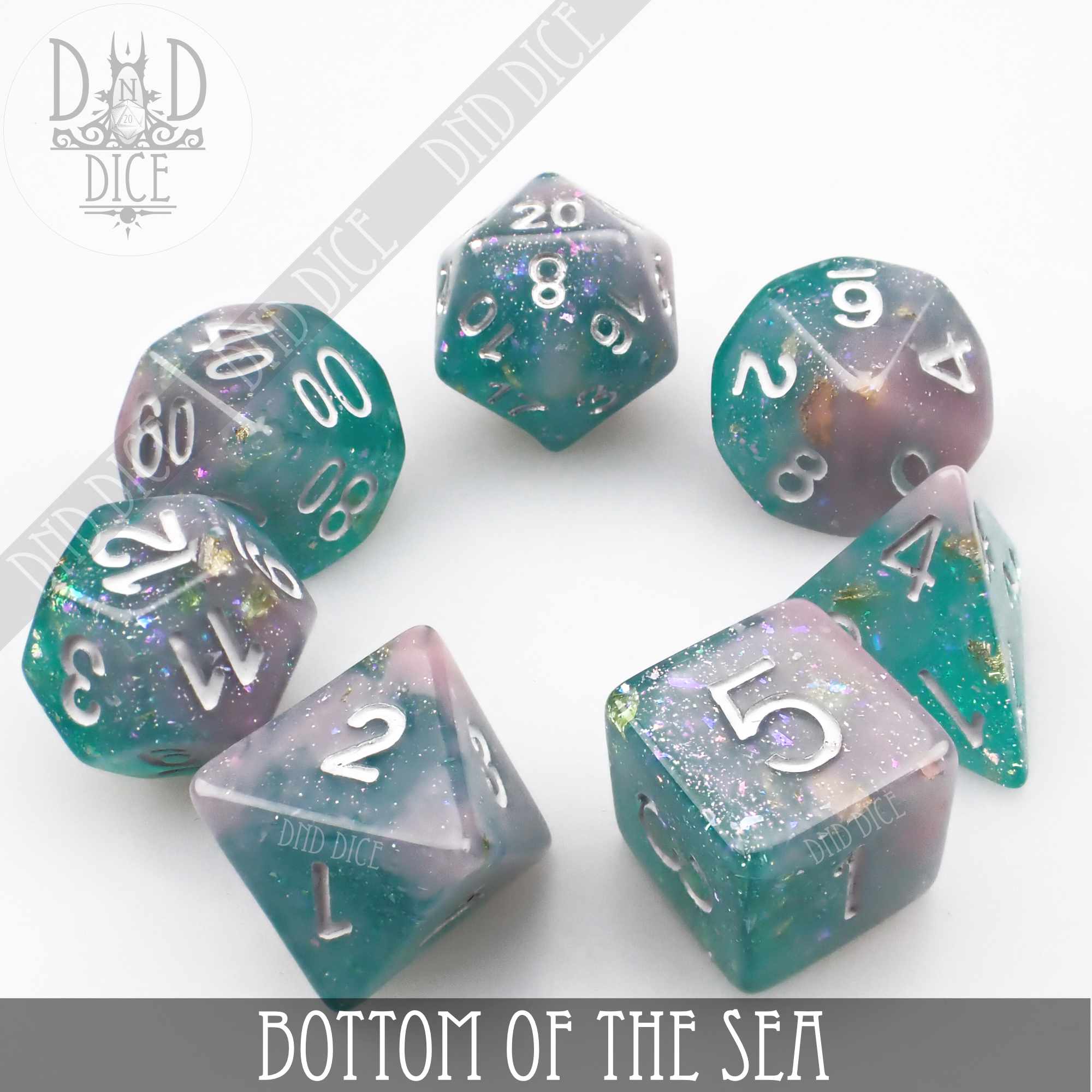 Bottom of the Sea Dice Set - Bards & Cards