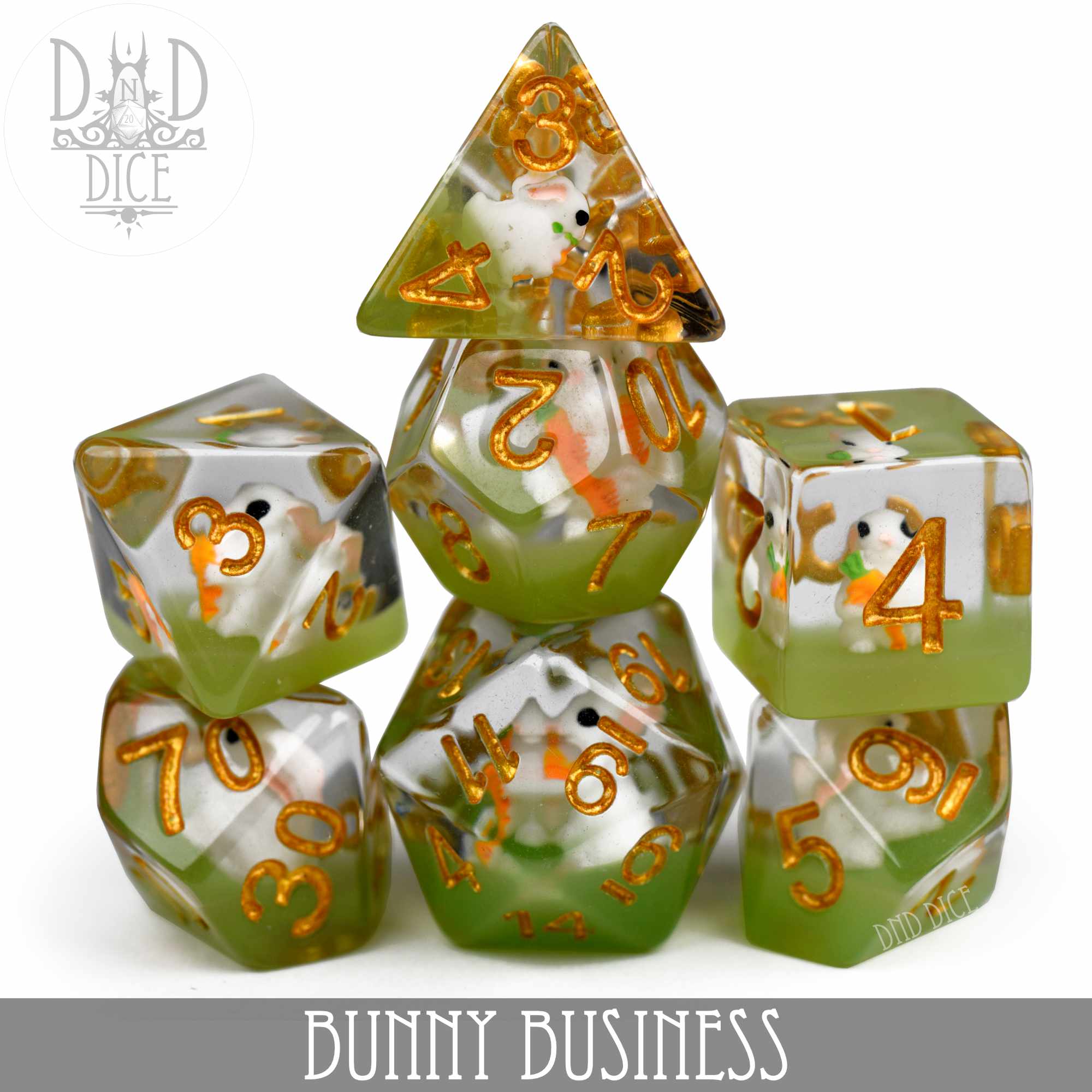 Bunny Business Dice Set - Bards & Cards