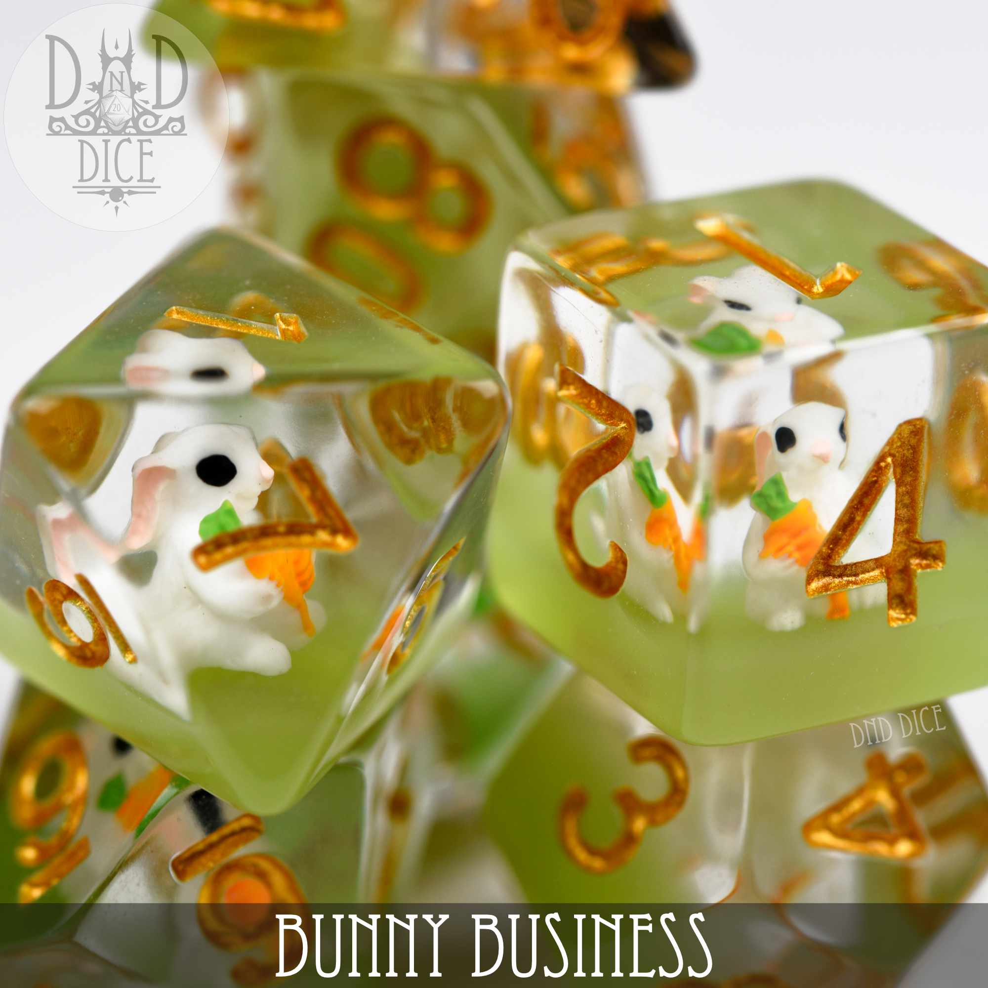 Bunny Business Dice Set - Bards & Cards