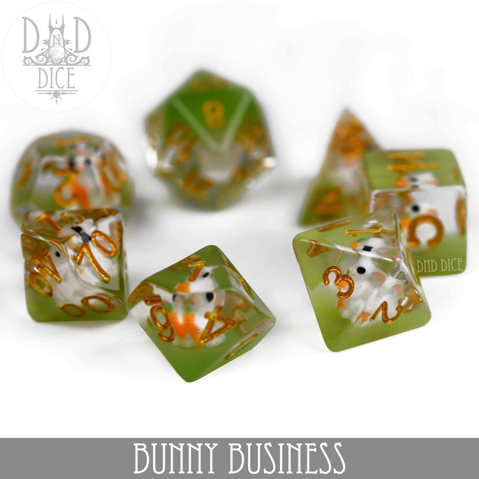 Bunny Business Dice Set - Bards & Cards