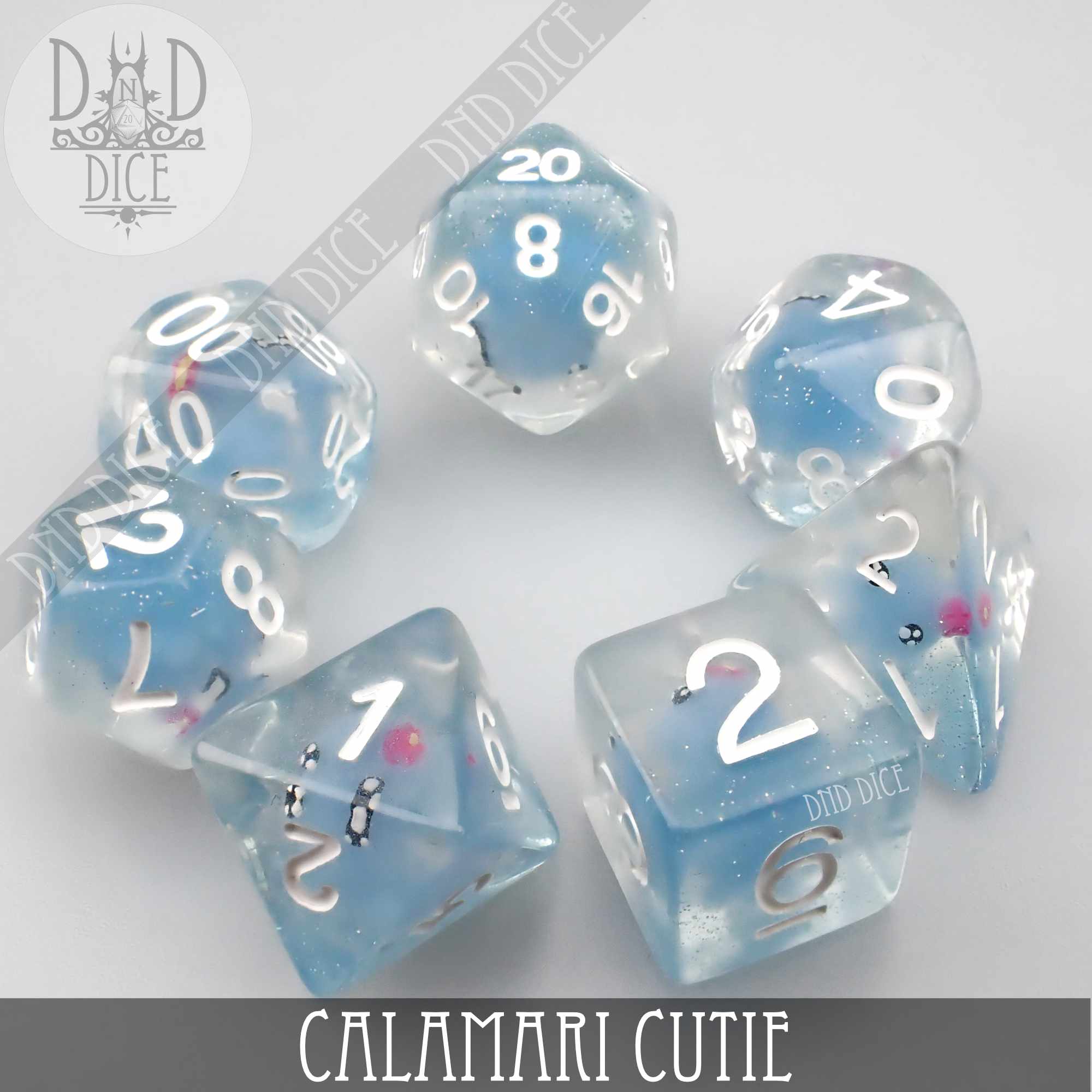 Calamari Cutie Dice Set - Bards & Cards