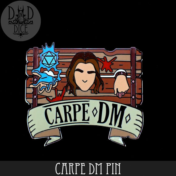 Carpe DM Enamel Pin - Bards & Cards