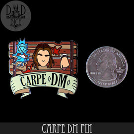 Carpe DM Enamel Pin - Bards & Cards