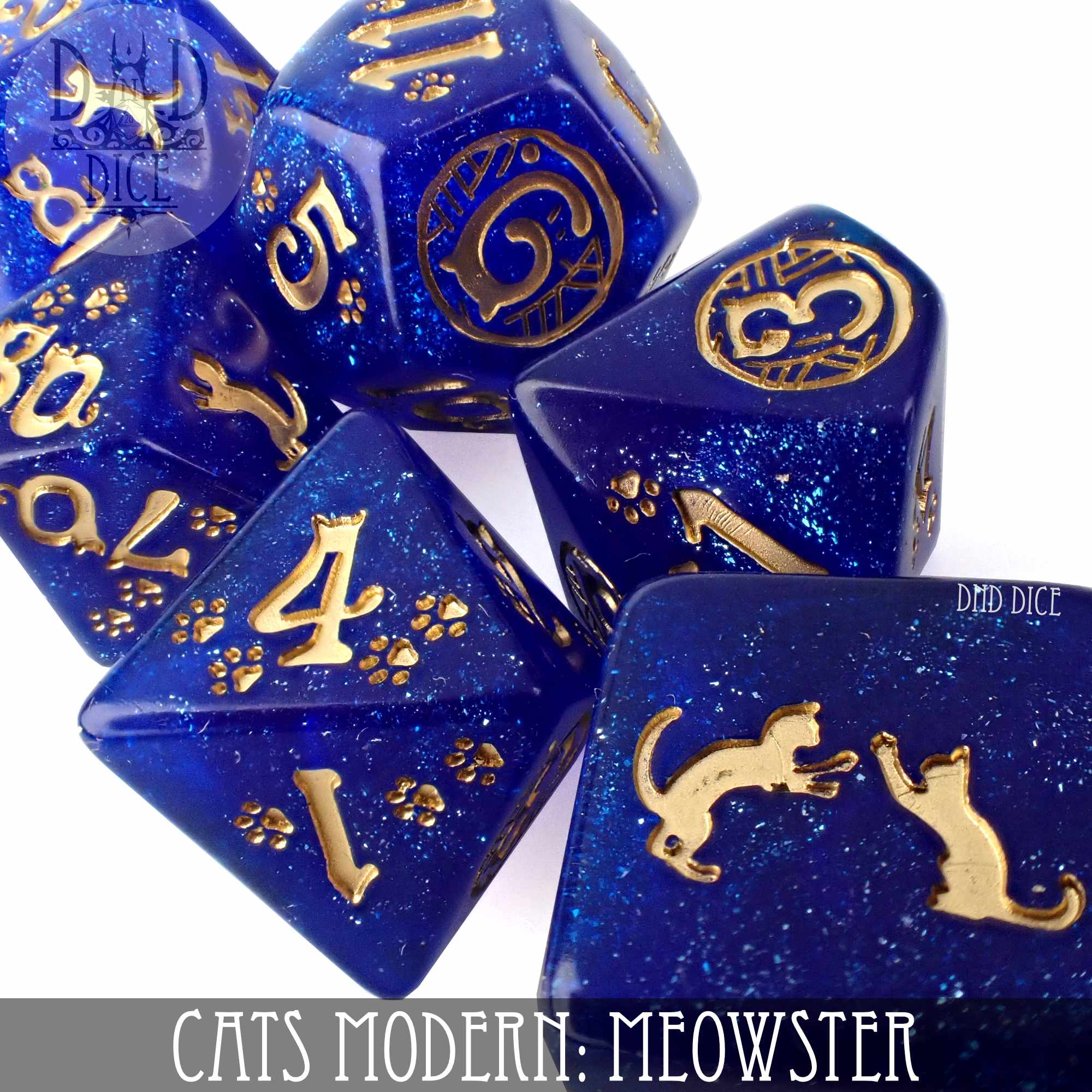 Cats Modern: Meowster Dice Set - Bards & Cards