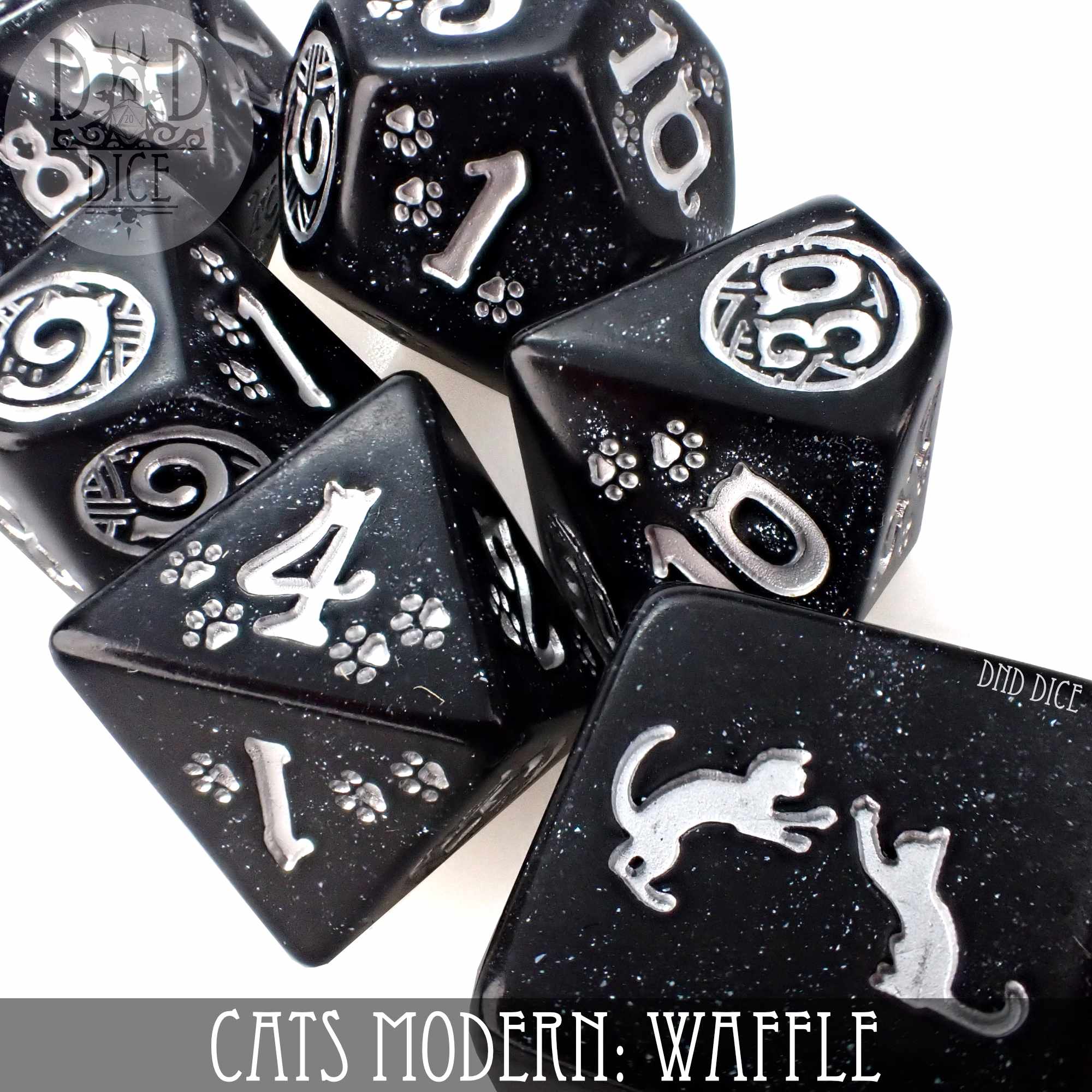 Cats Modern: Waffle Dice Set - Bards & Cards