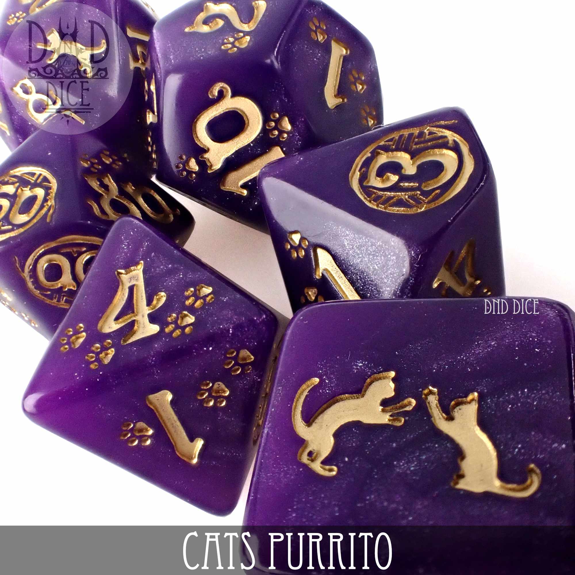 Cats: Purrito Dice Set - Bards & Cards